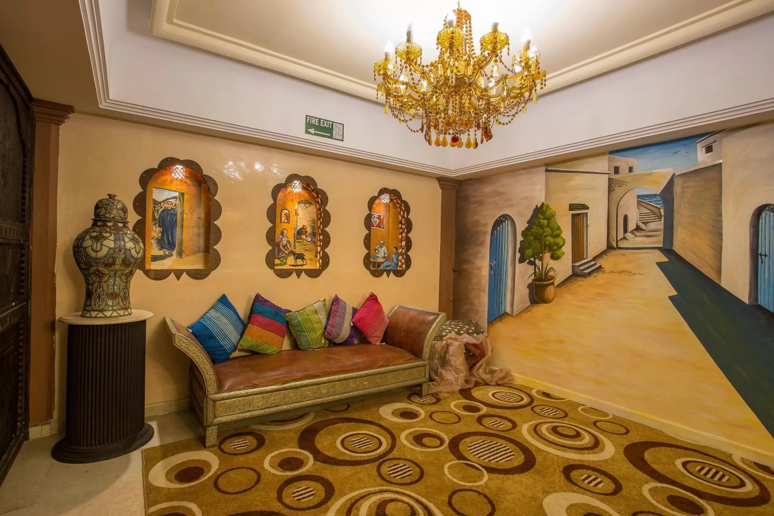 Restaurant/places to eat, Seating Area in Hotel Argana Agadir