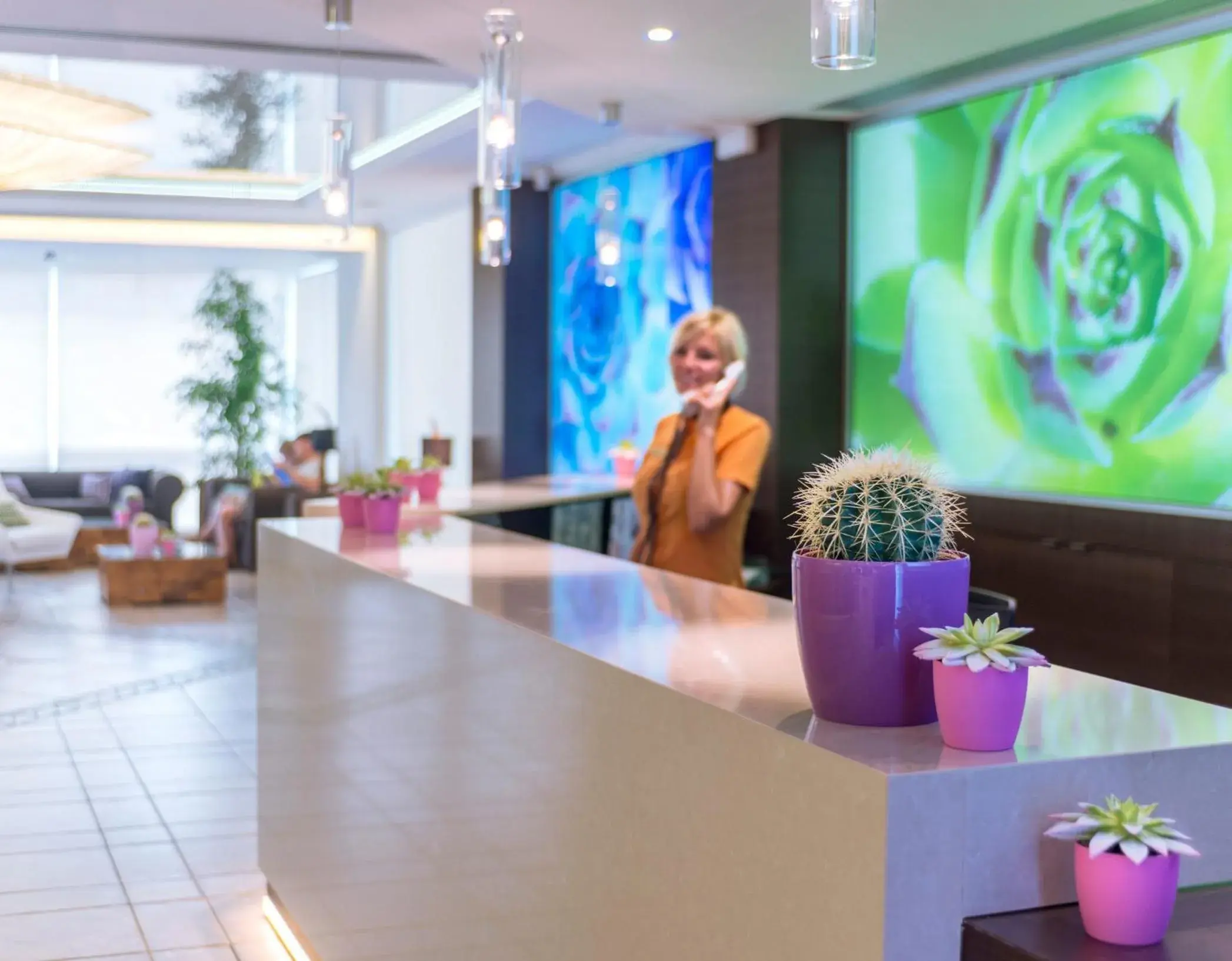 Lobby or reception in Hotel Kaktus Playa