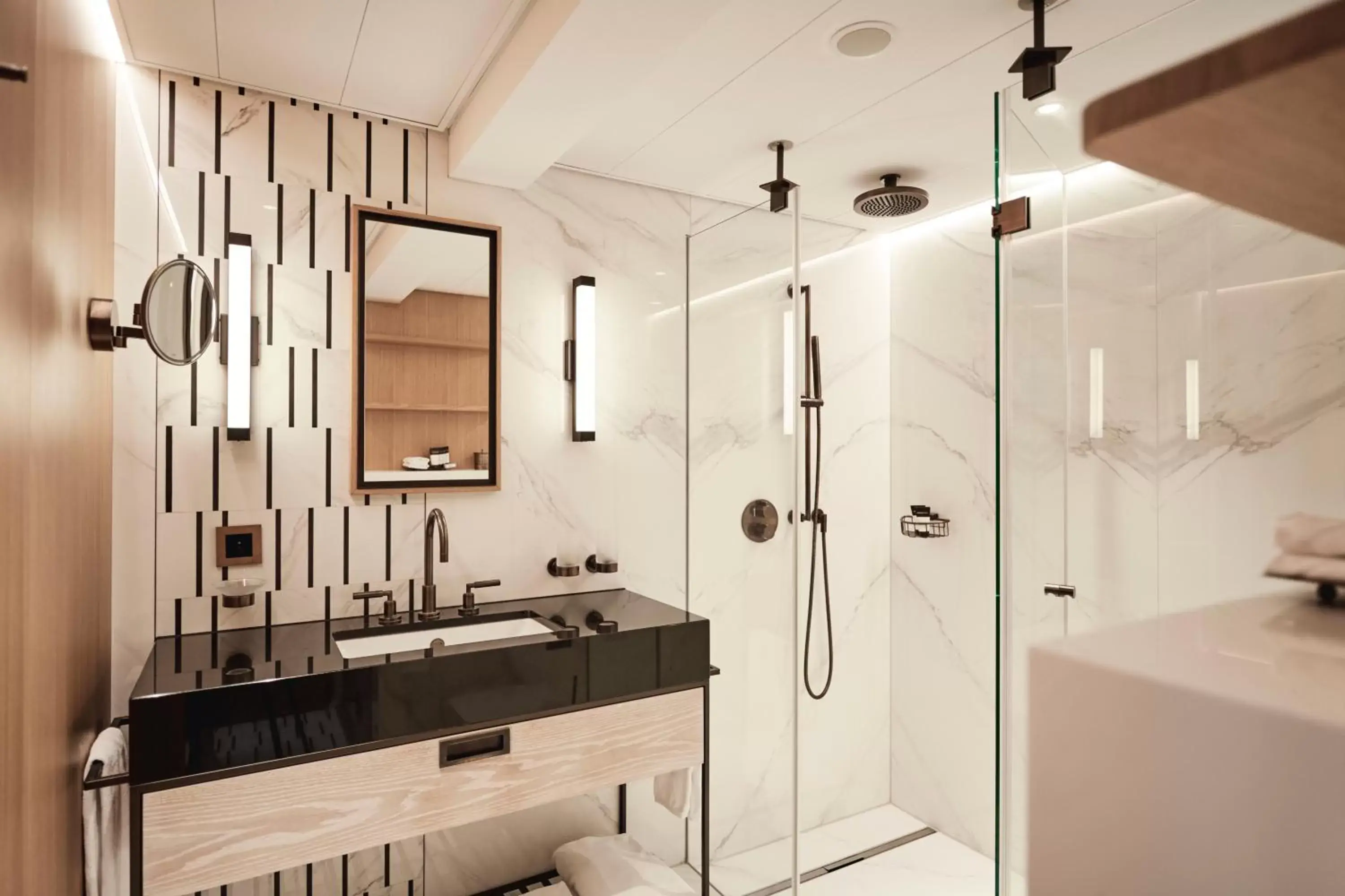 Shower, Bathroom in Storchen Zürich - Lifestyle boutique Hotel