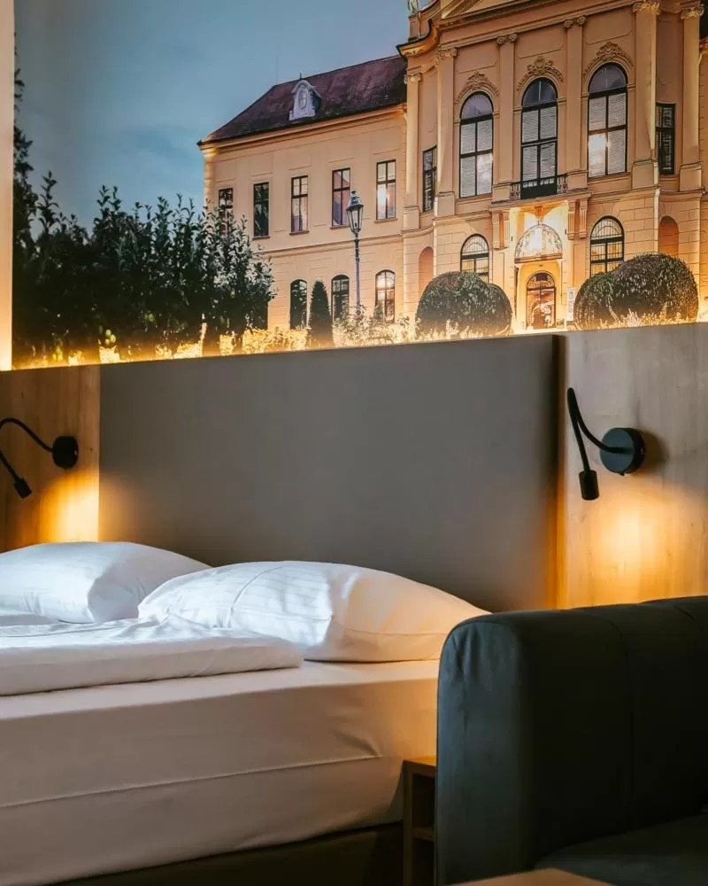 Bed in Hotel Am Sachsengang