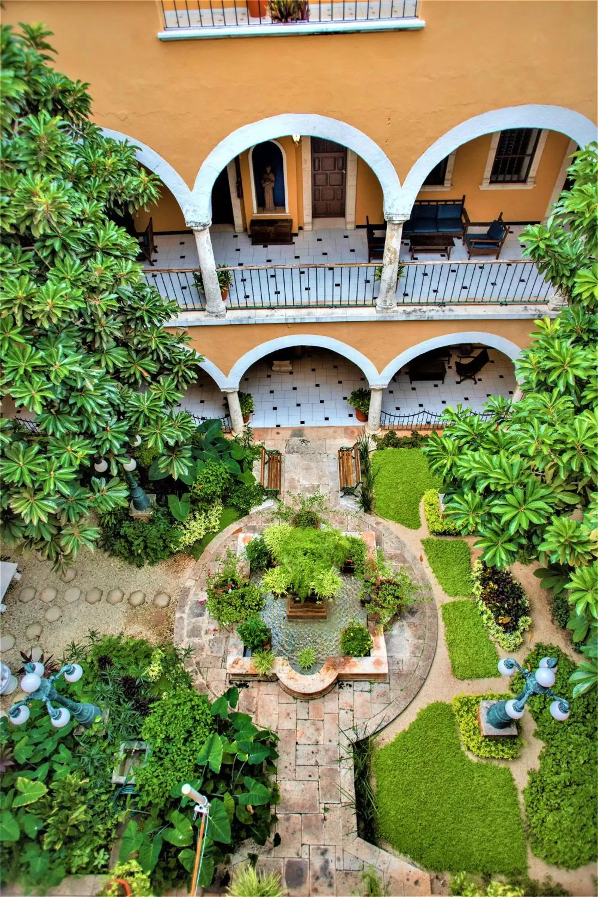 Bird's eye view, Property Building in Hotel Caribe Merida Yucatan