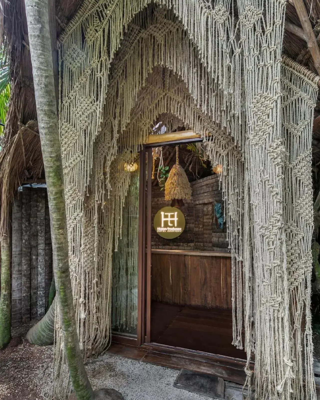 Facade/entrance in Hidden Treehouse Tulum Eco-Hotel