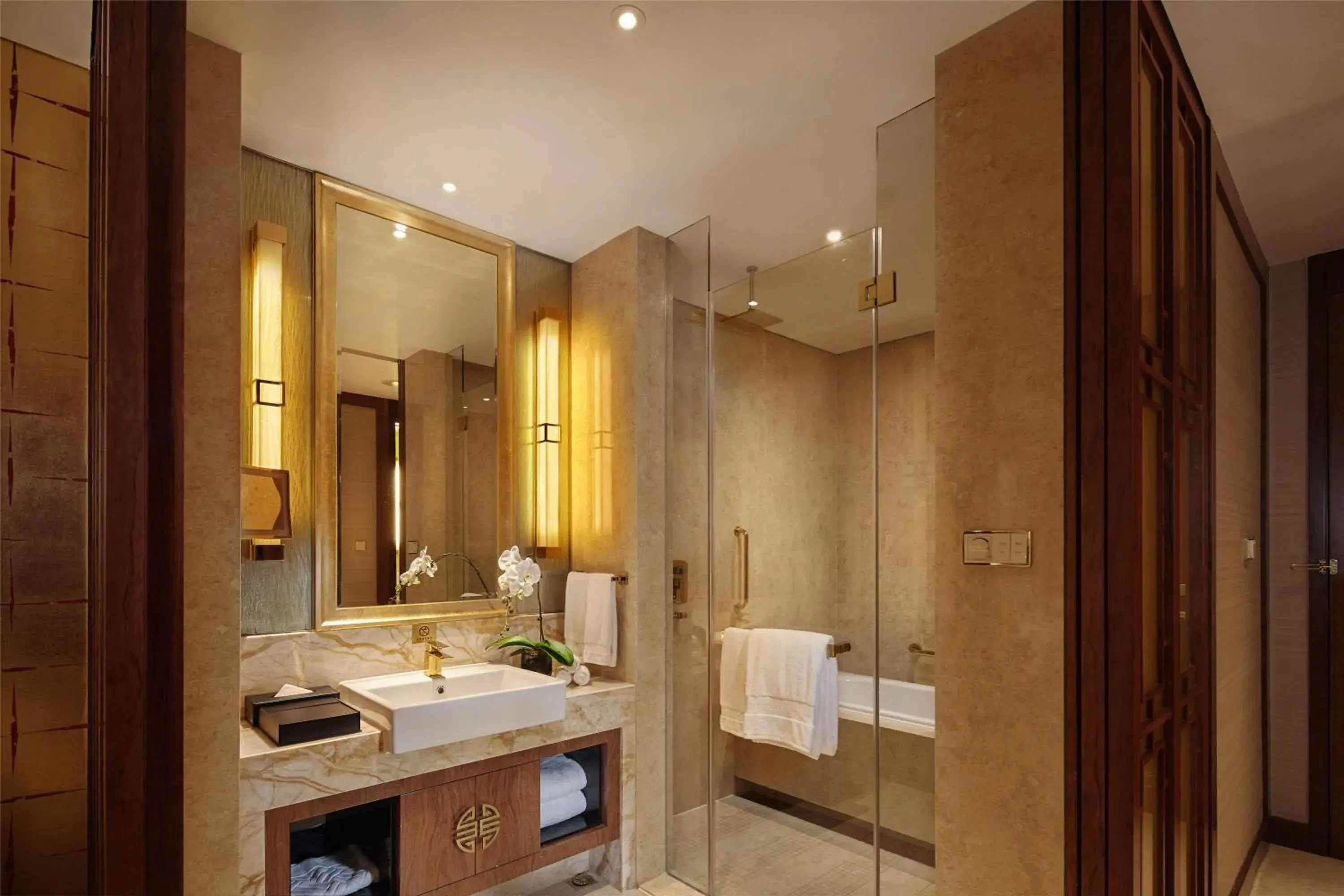 Bathroom in Hilton Tianjin Eco City