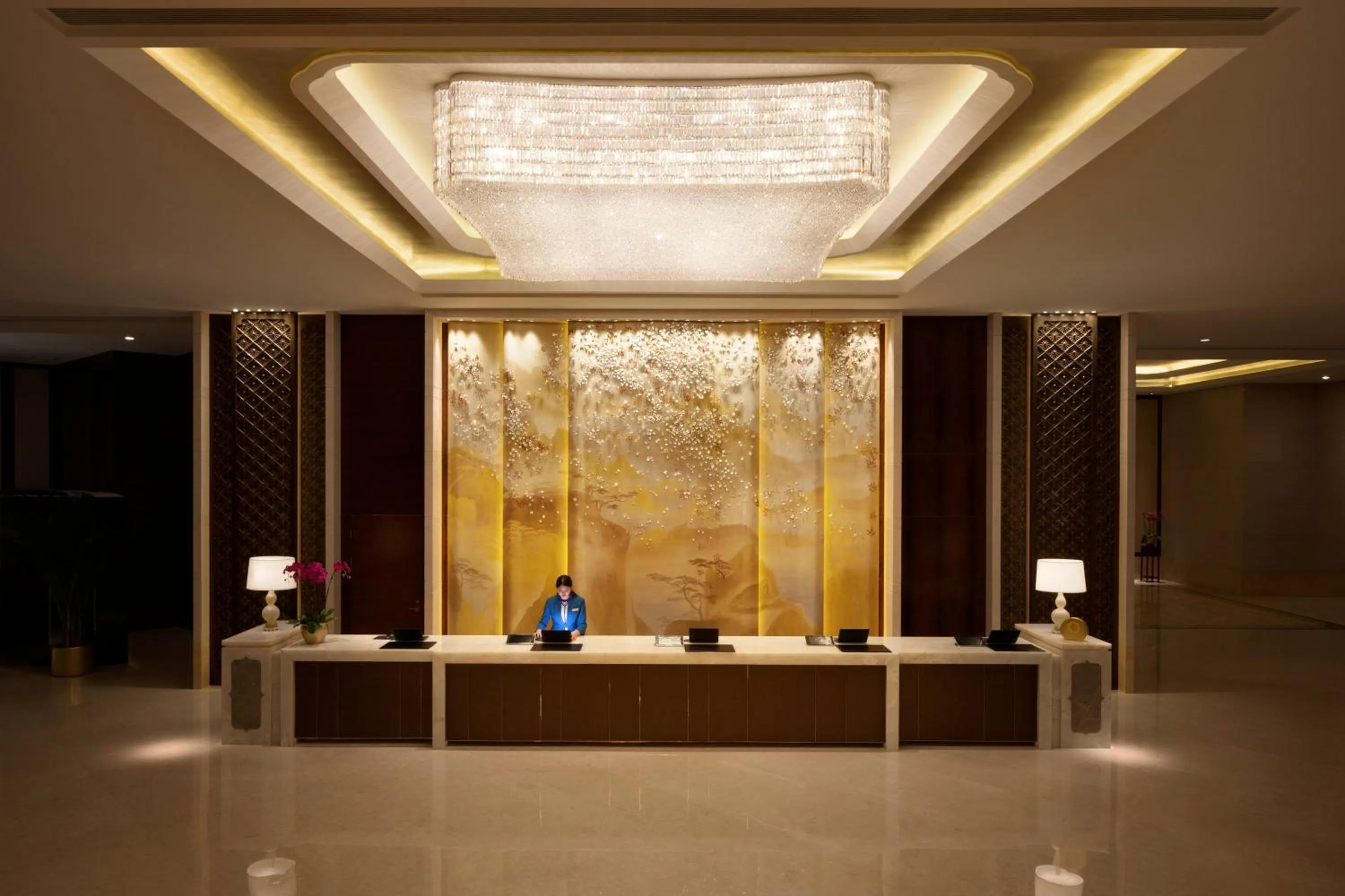 Lobby or reception in Shangri-La Hefei