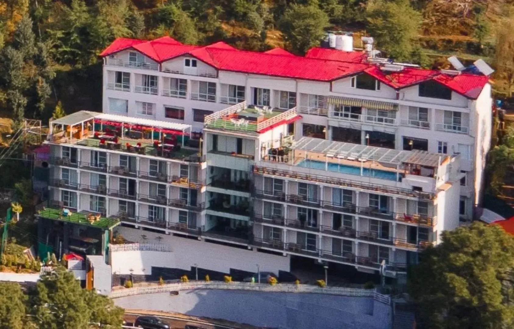 Property building, Bird's-eye View in Indraprastha Spa Resort