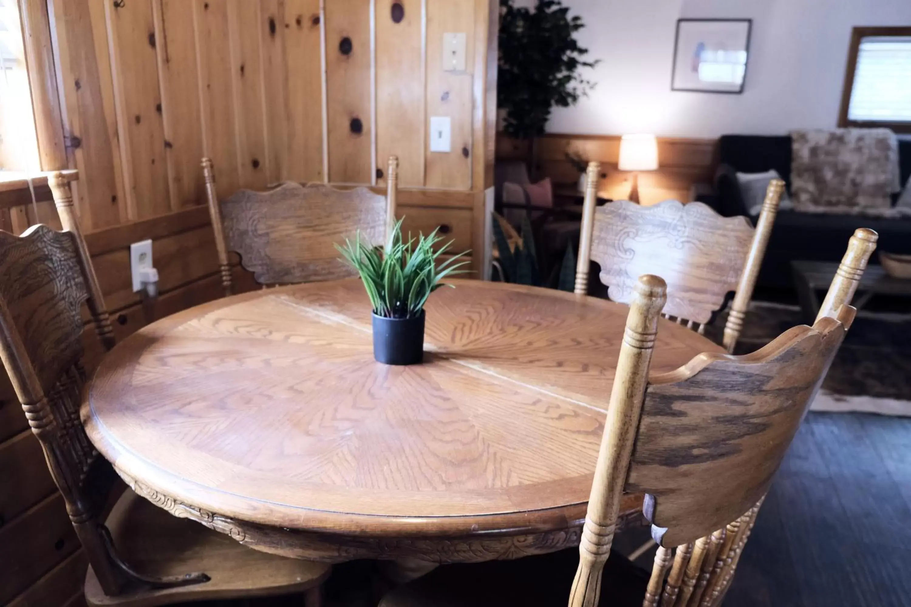 Dining Area in Lake Front Cabins