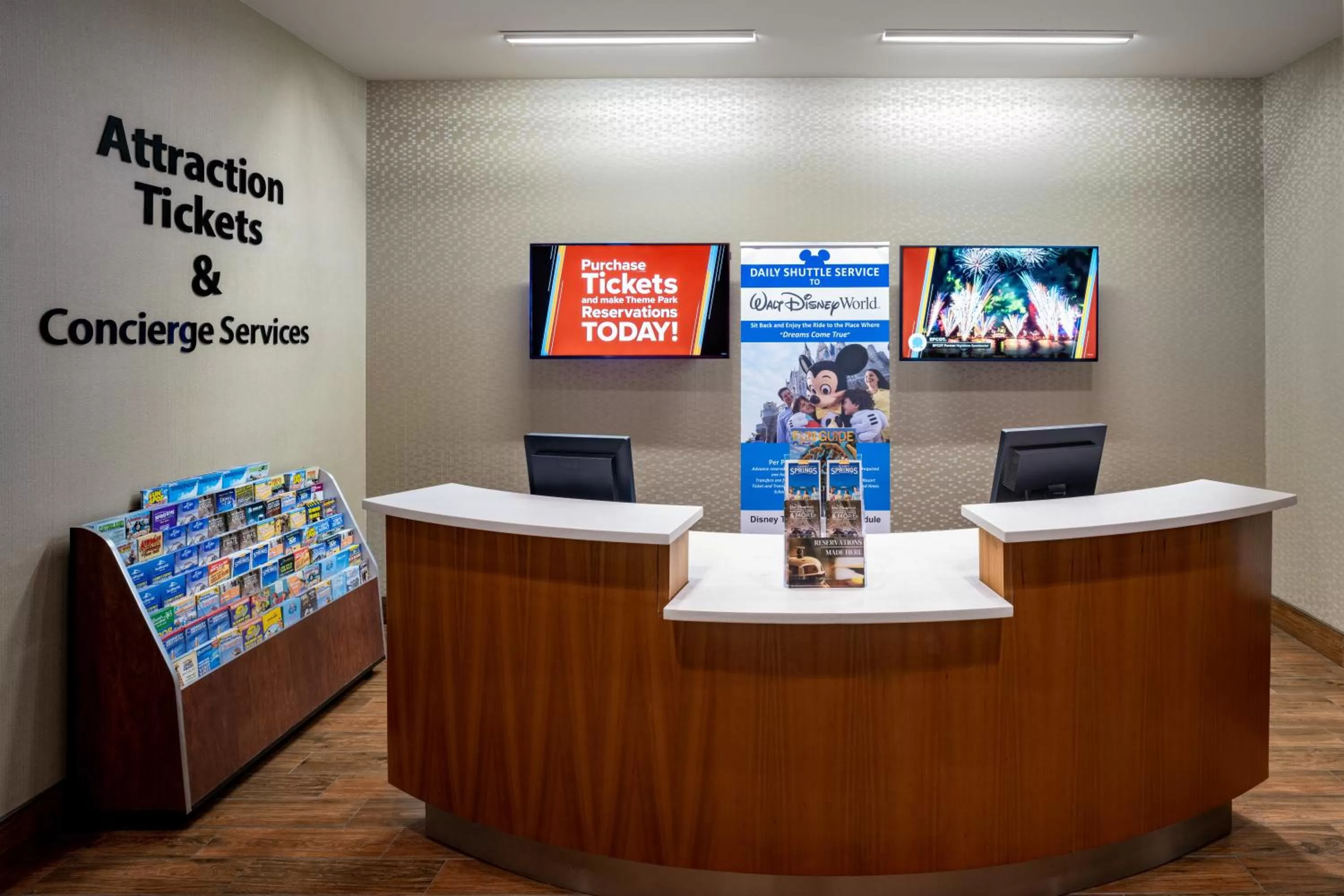 concierge in SpringHill Suites by Marriott Orlando at FLAMINGO CROSSINGS Town Center-Western Entrance