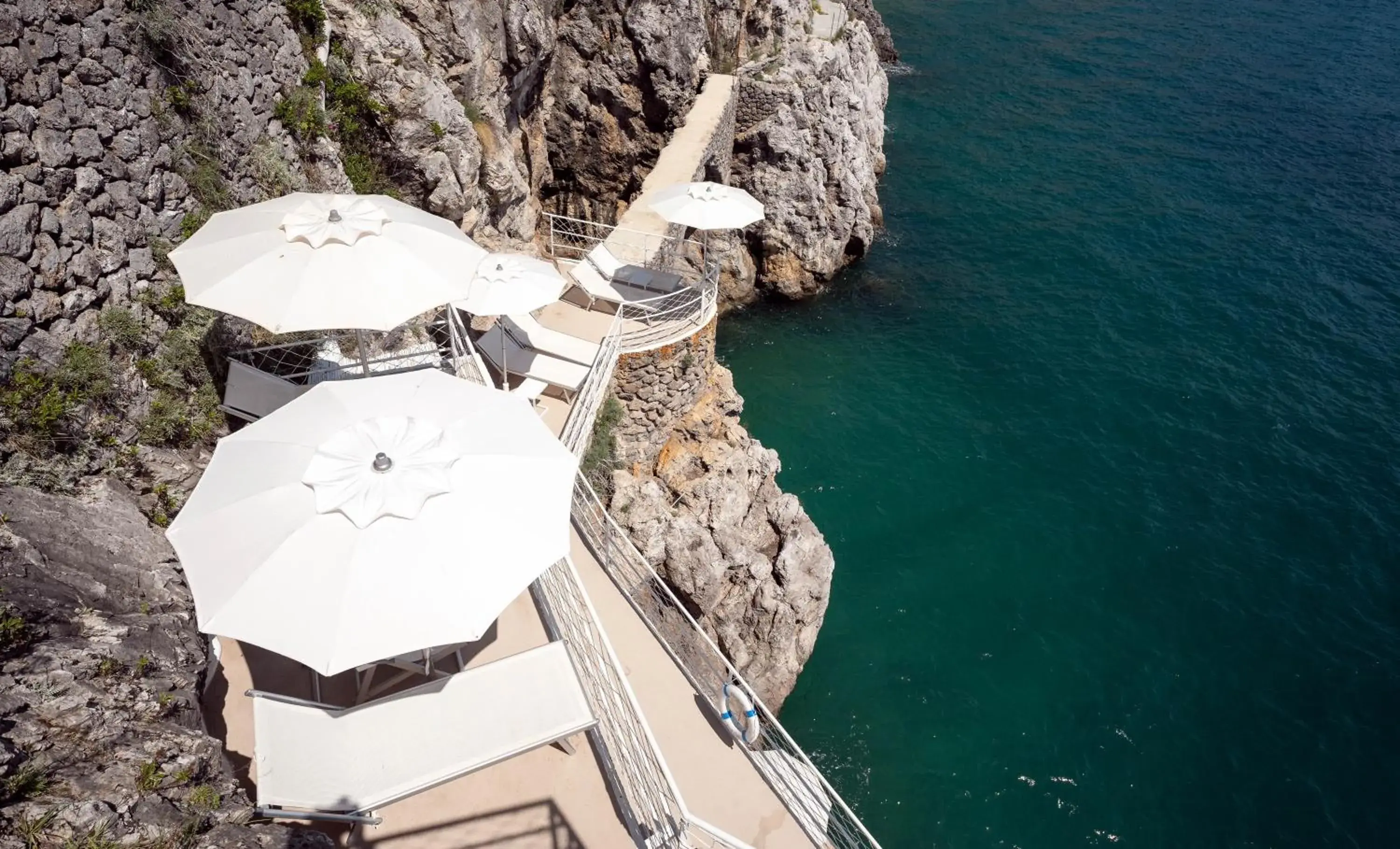 Beach, Bird's-eye View in Hotel Miramalfi