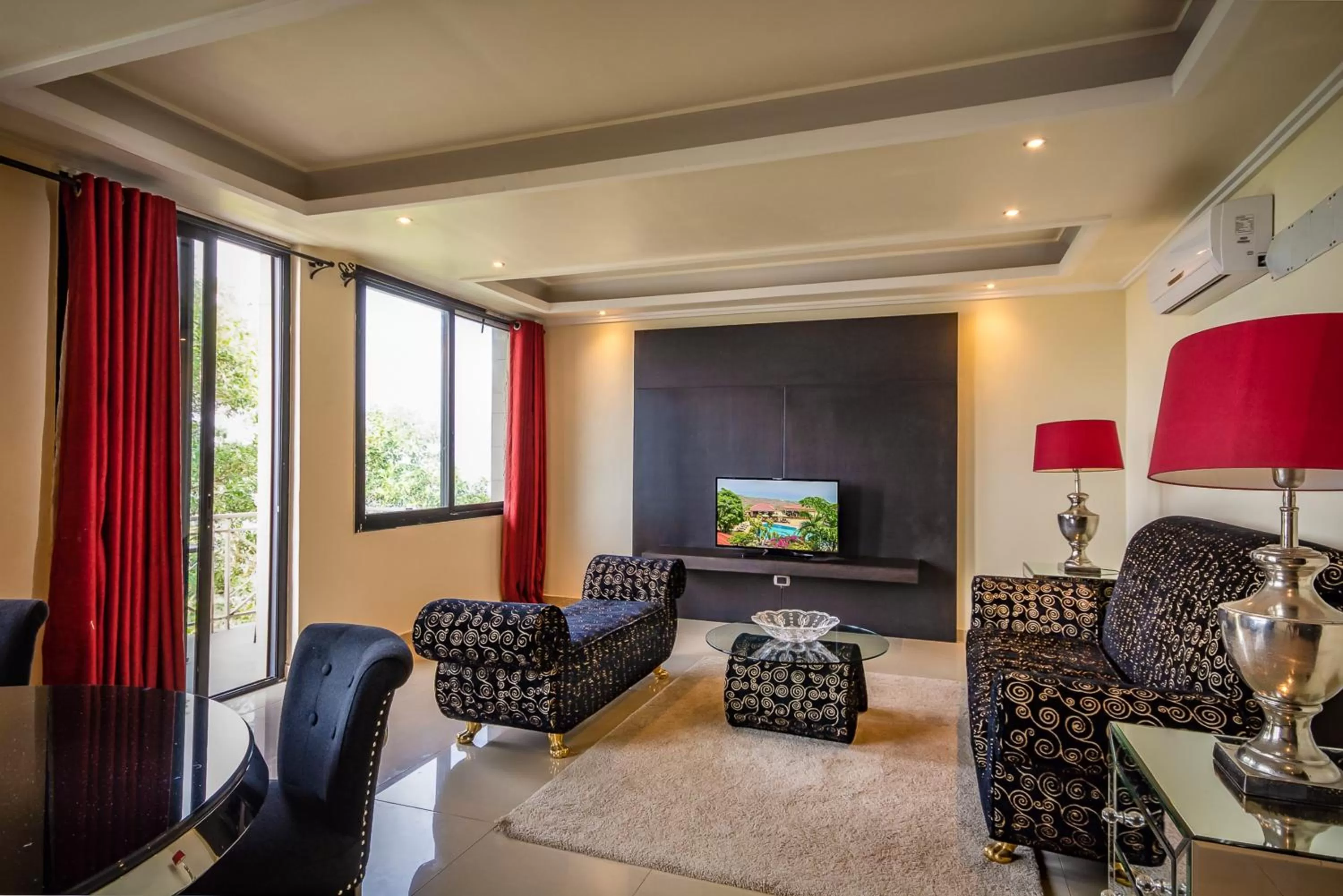 Seating area in The Country Lodge Hotel