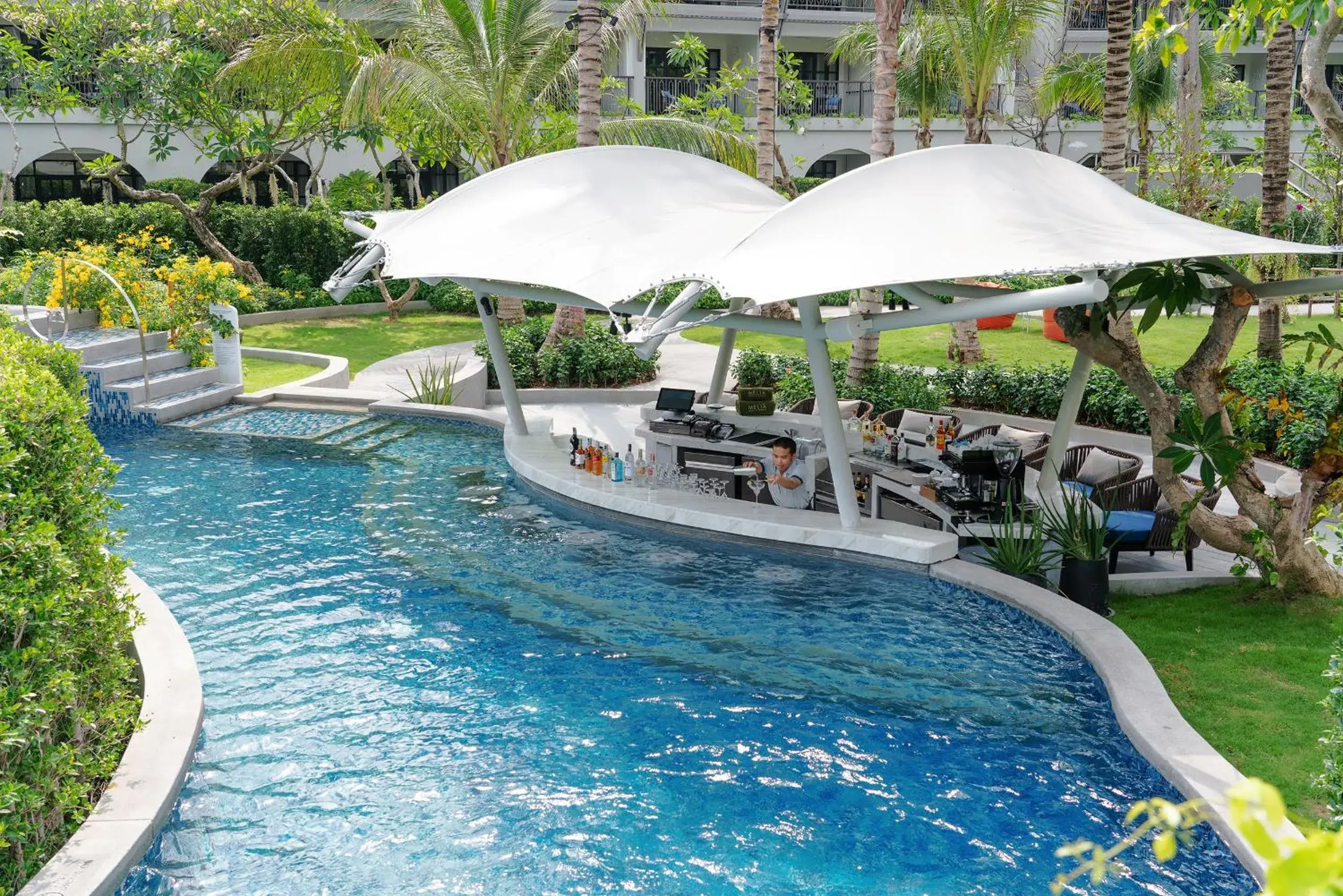 Lounge or bar, Swimming Pool in Melia Koh Samui - SHA Extra Plus