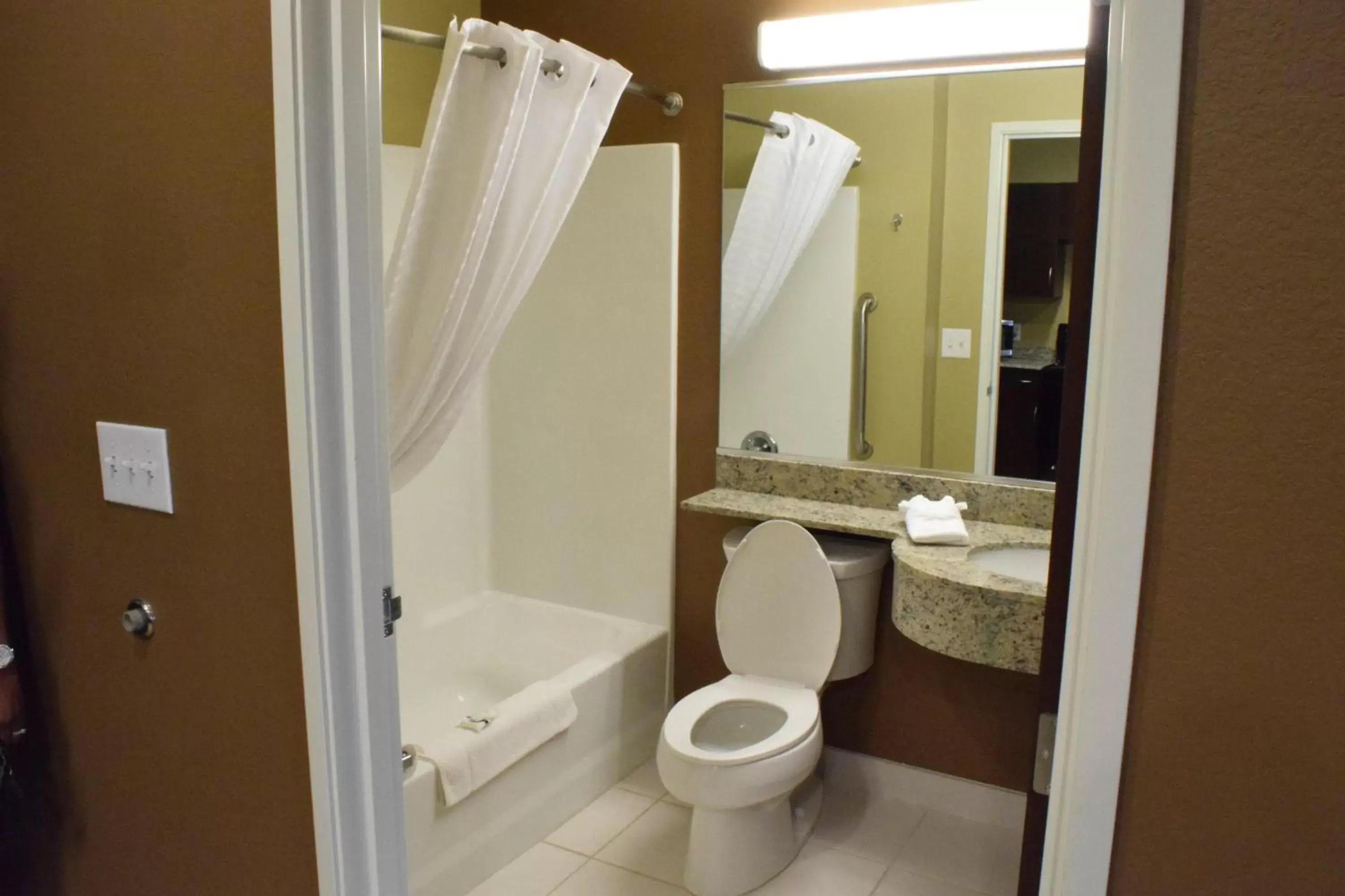 Bathroom in Microtel Inn and Suites Pecos