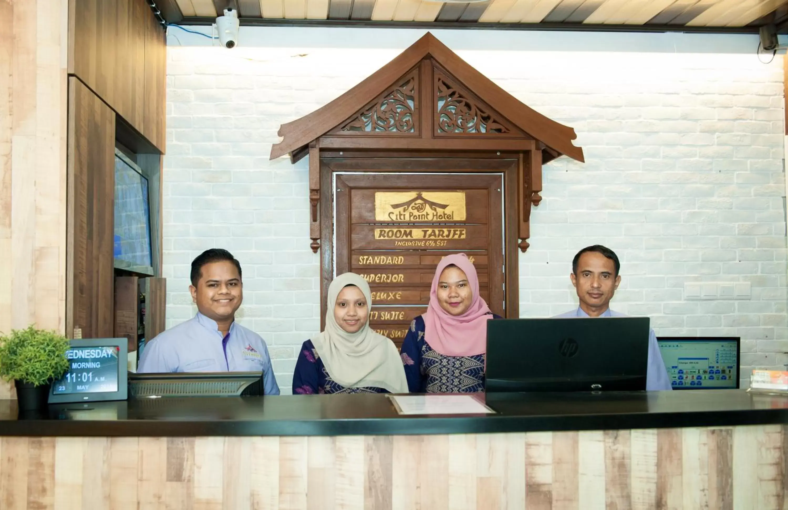 Staff, Lobby/Reception in DJ Citi Point Hotel