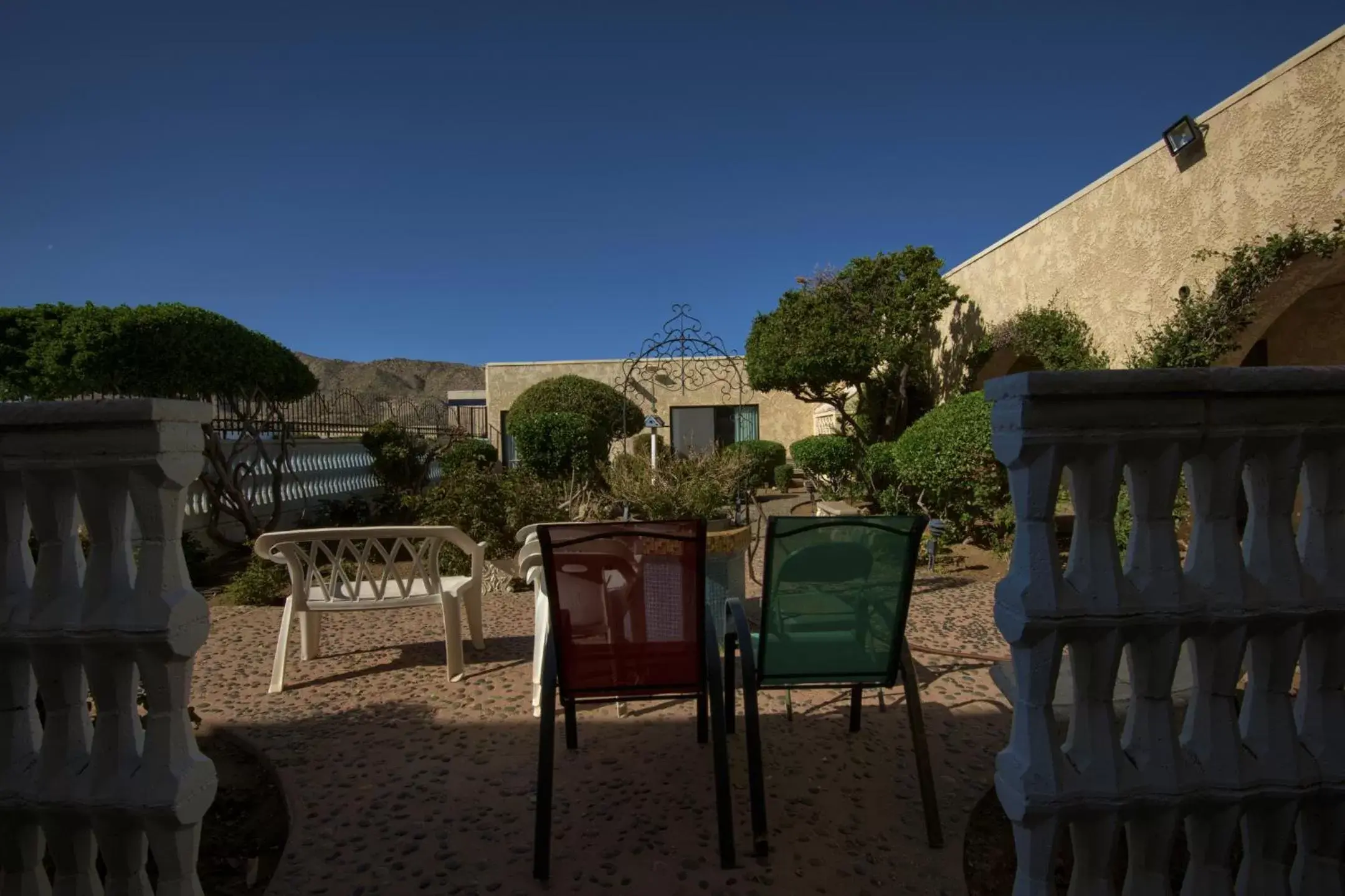 Balcony/Terrace in Americas Best Value Inn and Suites -Yucca Valley