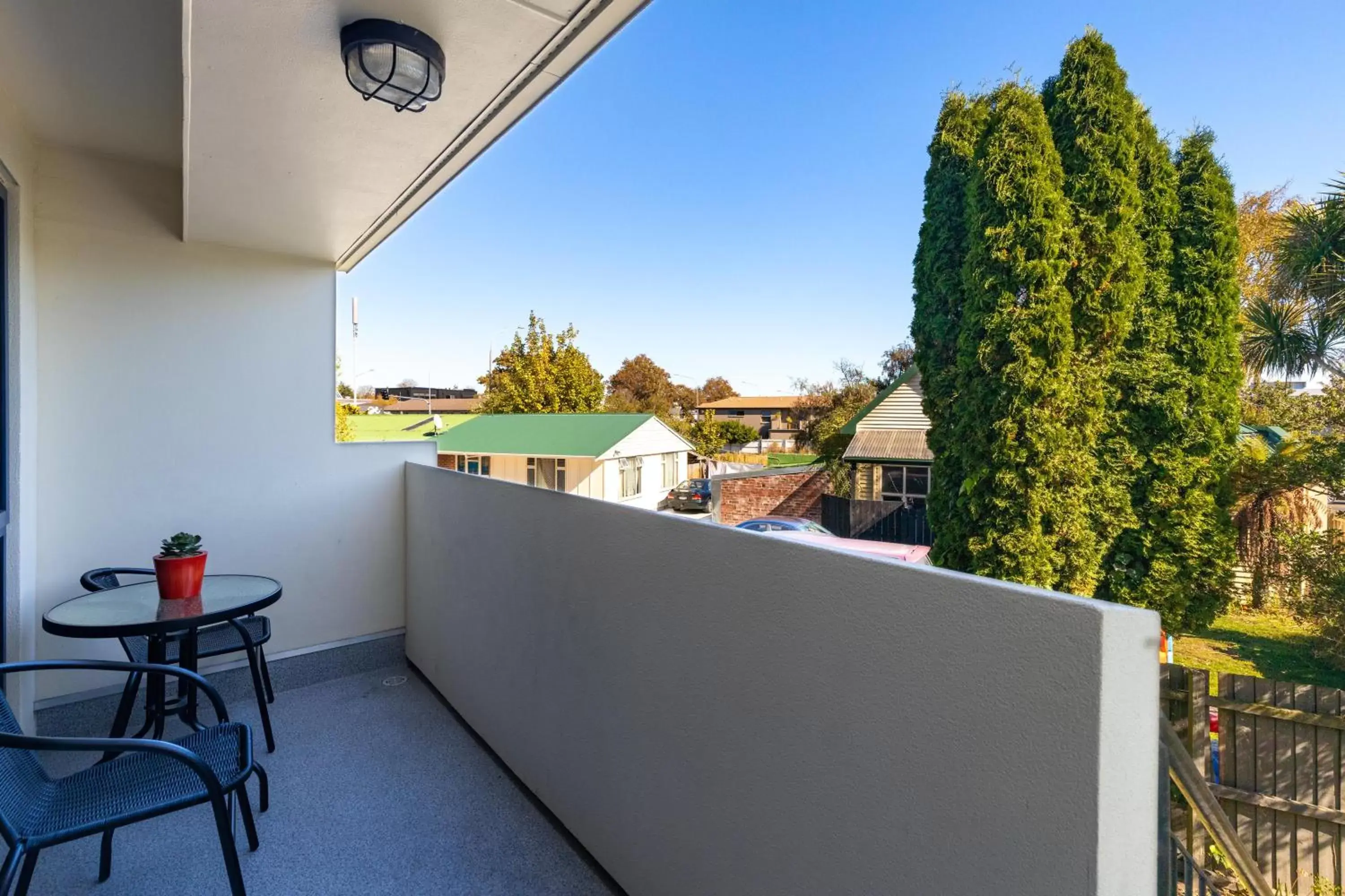 Balcony/Terrace in Bella Vista Motel & Apartments Christchurch