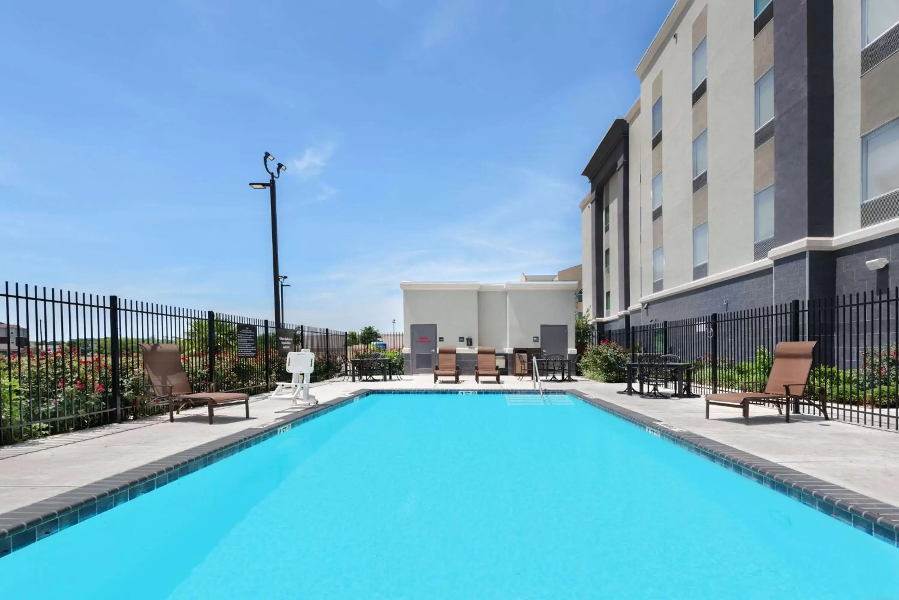 Pool view, Swimming Pool in Hampton Inn & Suites San Antonio Brooks City Base, TX