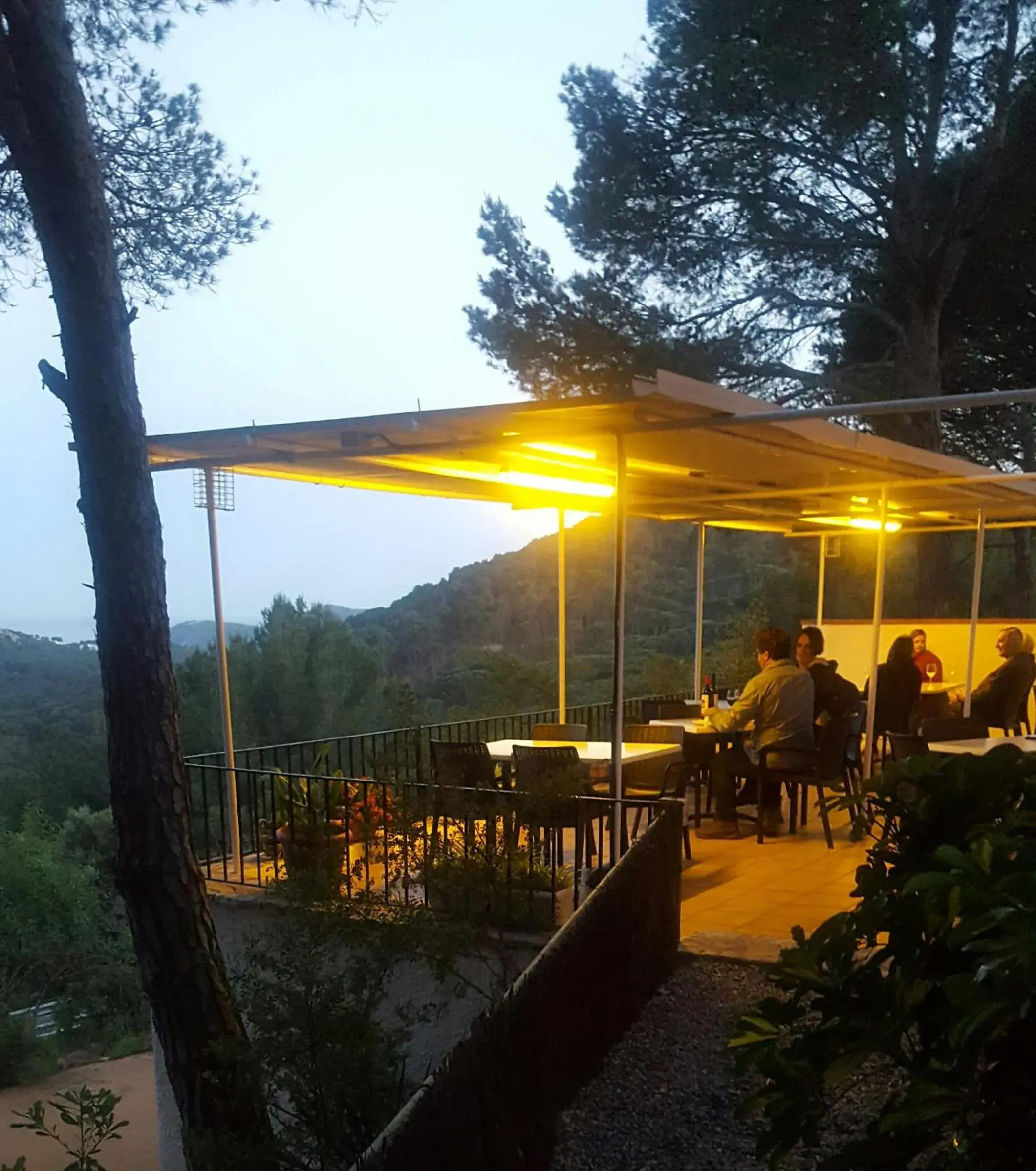 Balcony/Terrace, Restaurant/Places to Eat in Hostal Sa Barraca - Adults Only