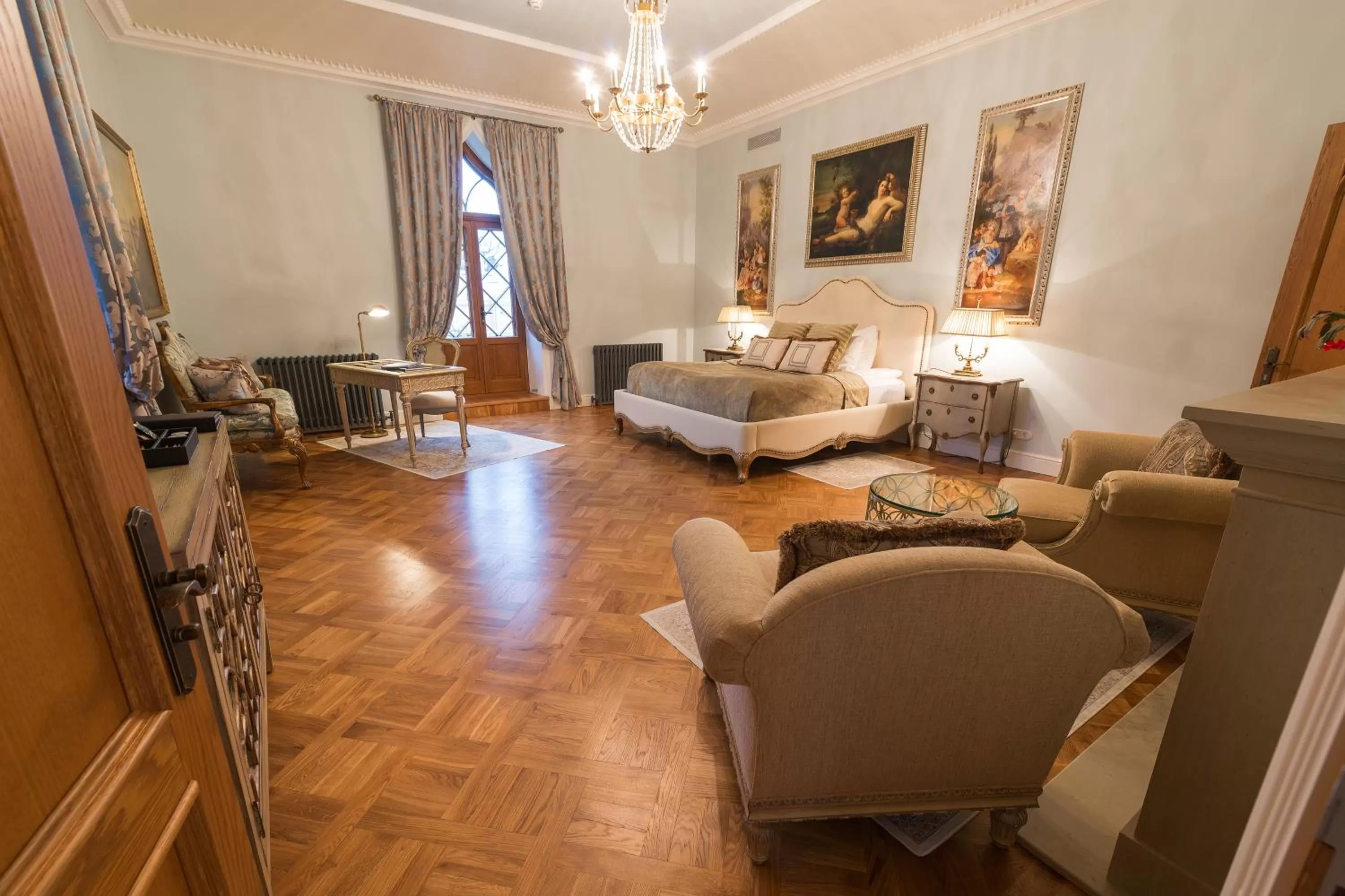 Living room, Bed in Schloss Fall, Keila-Joa