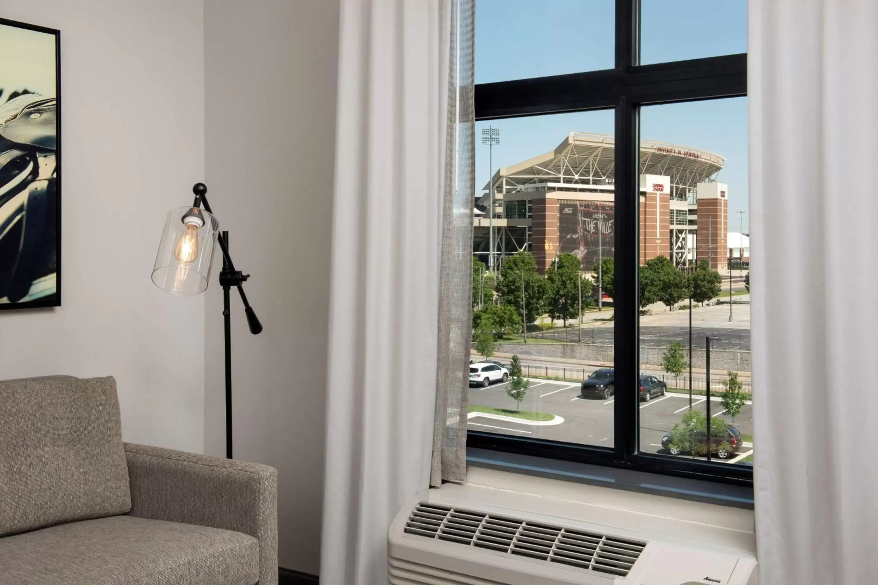 Living room, Seating Area in Homewood Suites By Hilton Louisville Airport