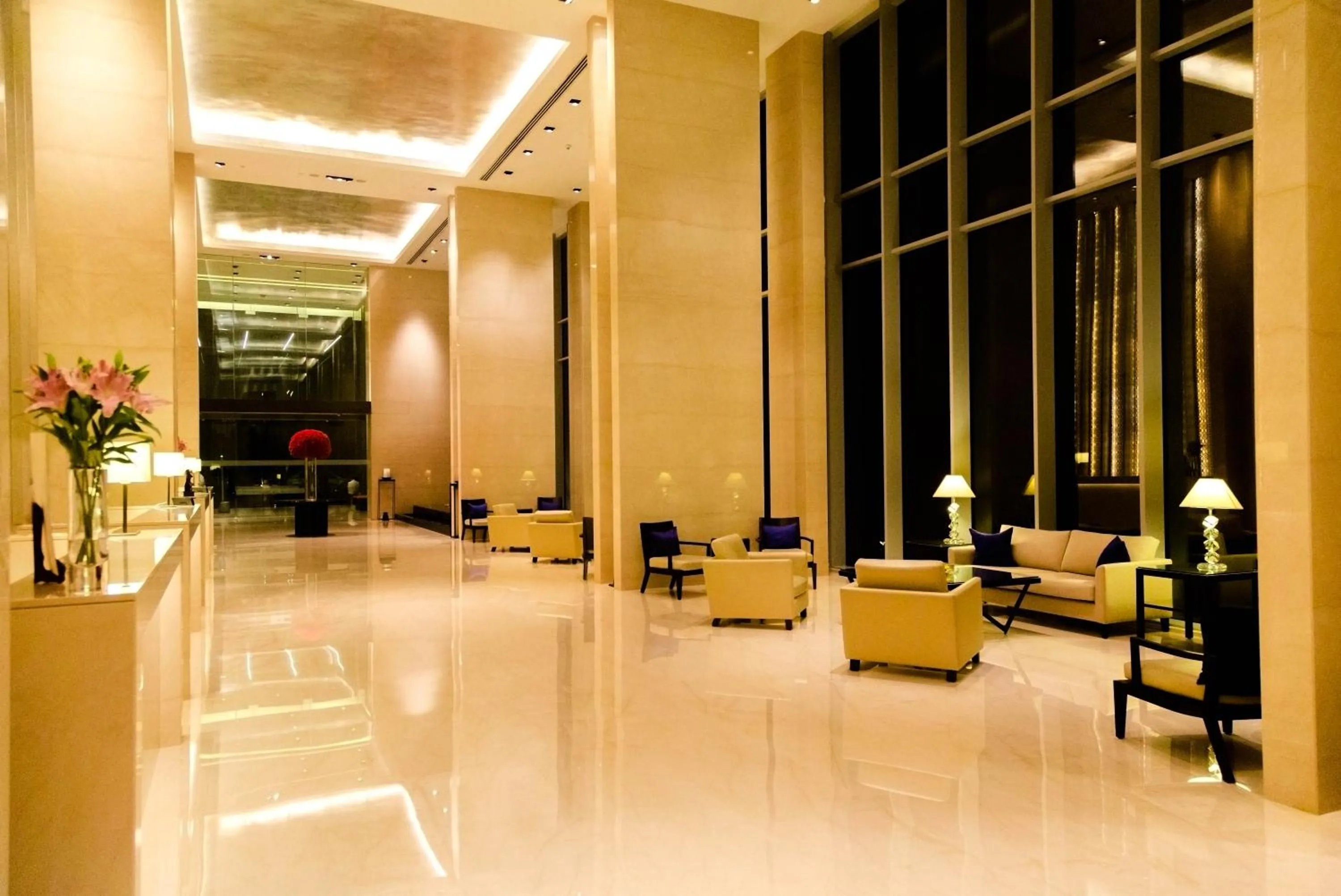 Lobby or reception in Trident Hyderabad