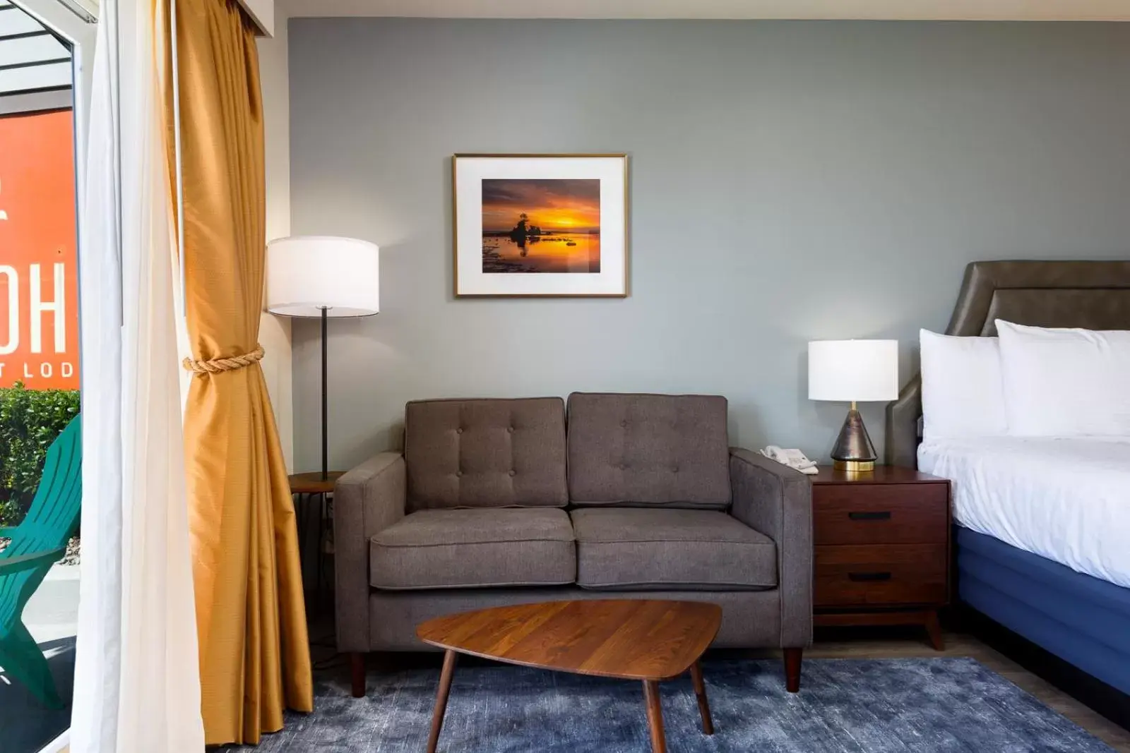 Decorative detail, Seating Area in The Coho Oceanfront Lodge