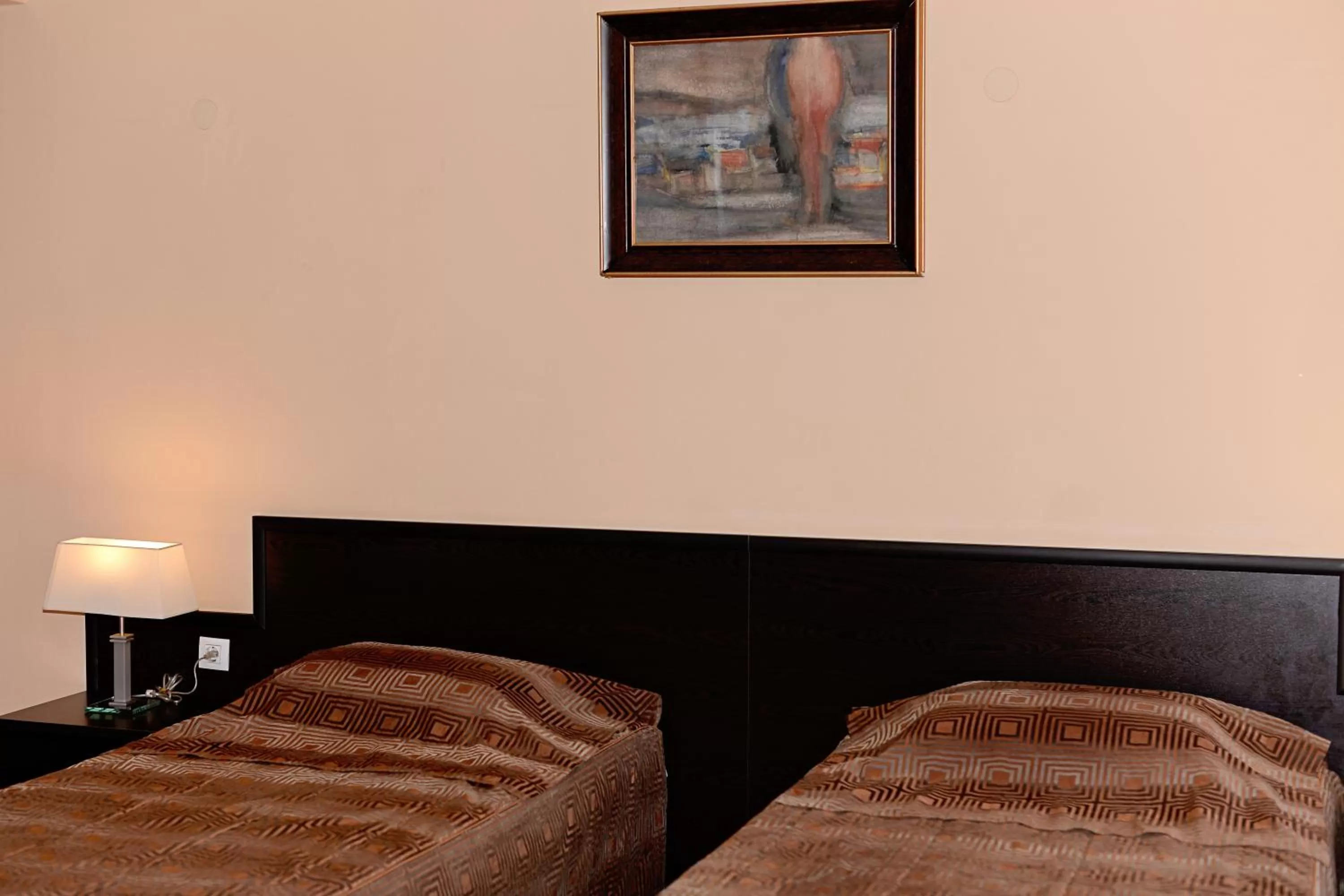 Bed in Family Art-Hotel Zora