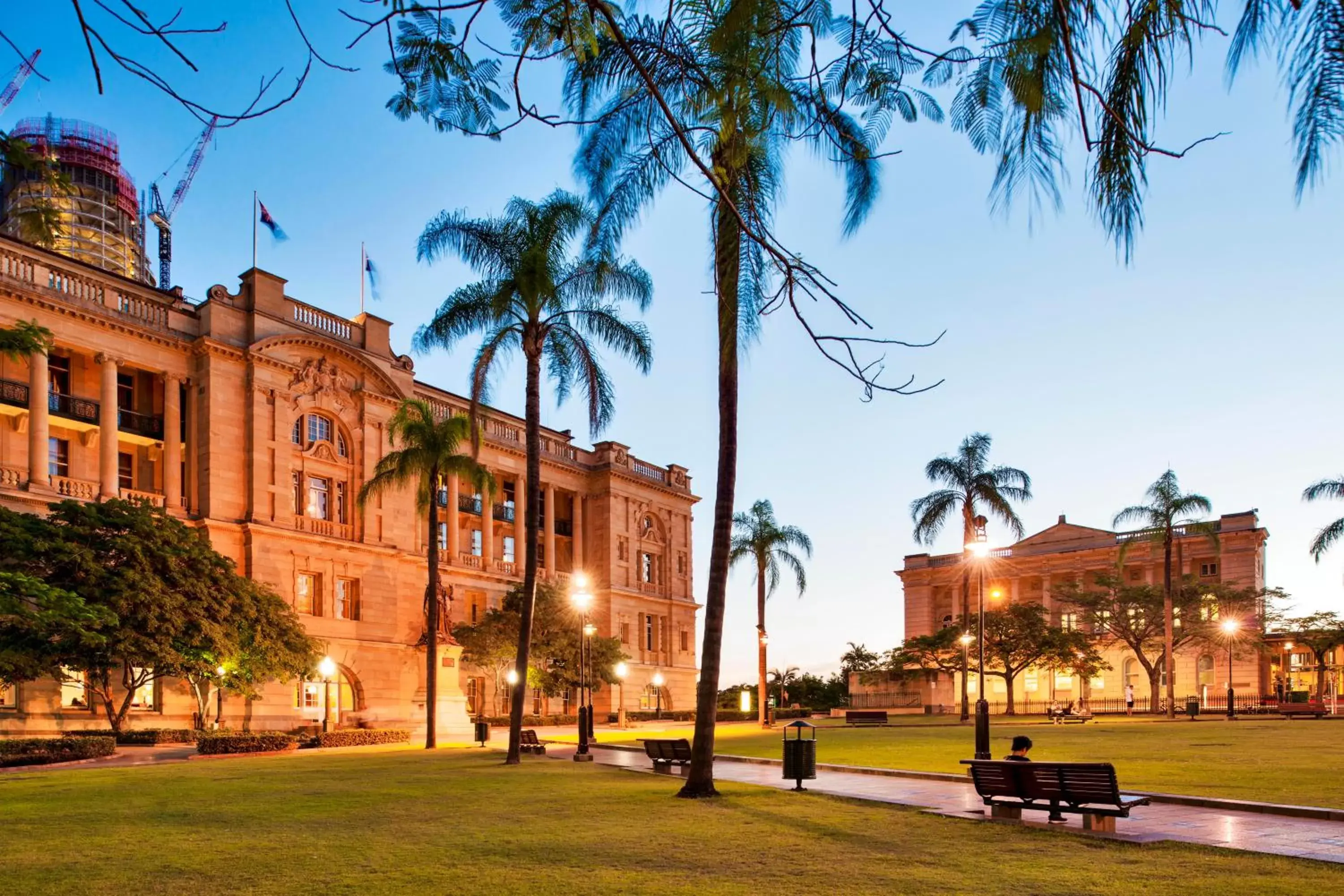 Property building, Garden in Treasury Brisbane