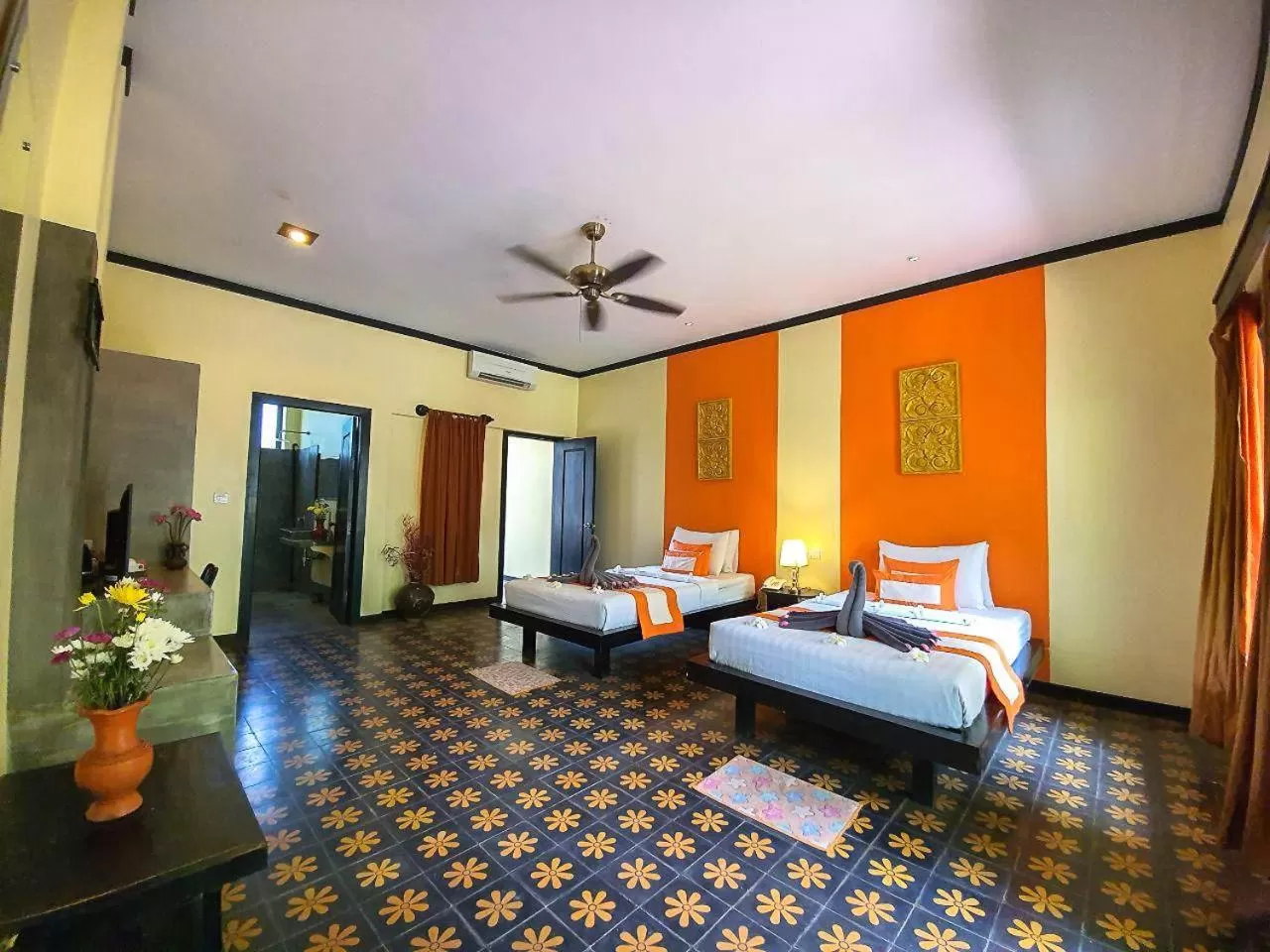 Cabana Twin, Private Balcony Pool View - Free Pick Up  in Residence Indochine Suite