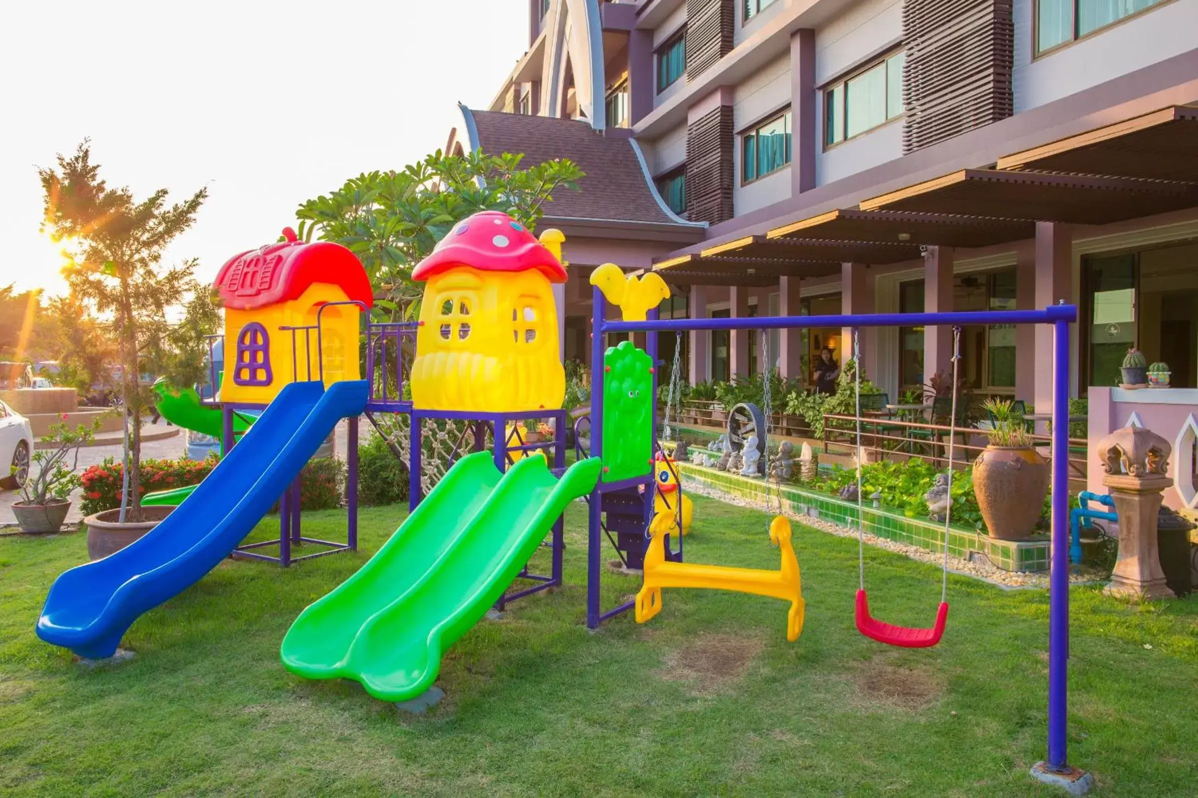 Children play ground, Children's Play Area in Phanomrungpuri Hotel Buriram