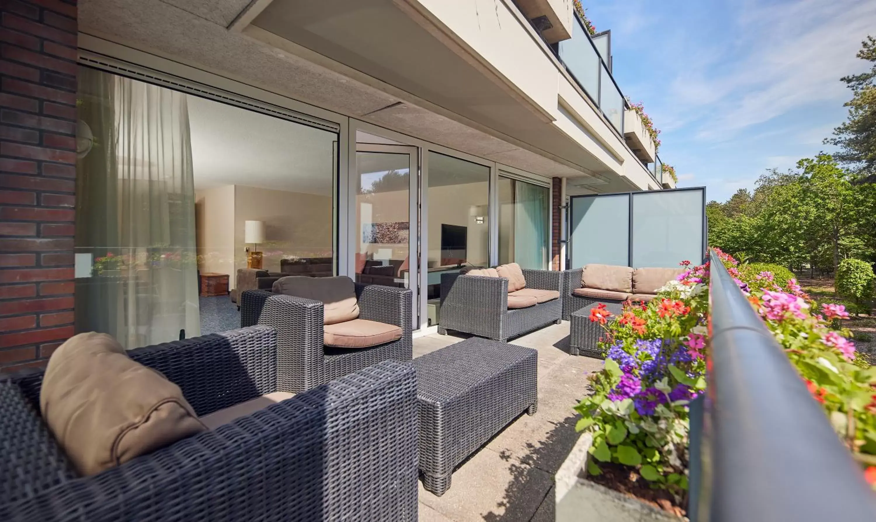 Balcony/Terrace in WestCord ApartHotel Boschrijck