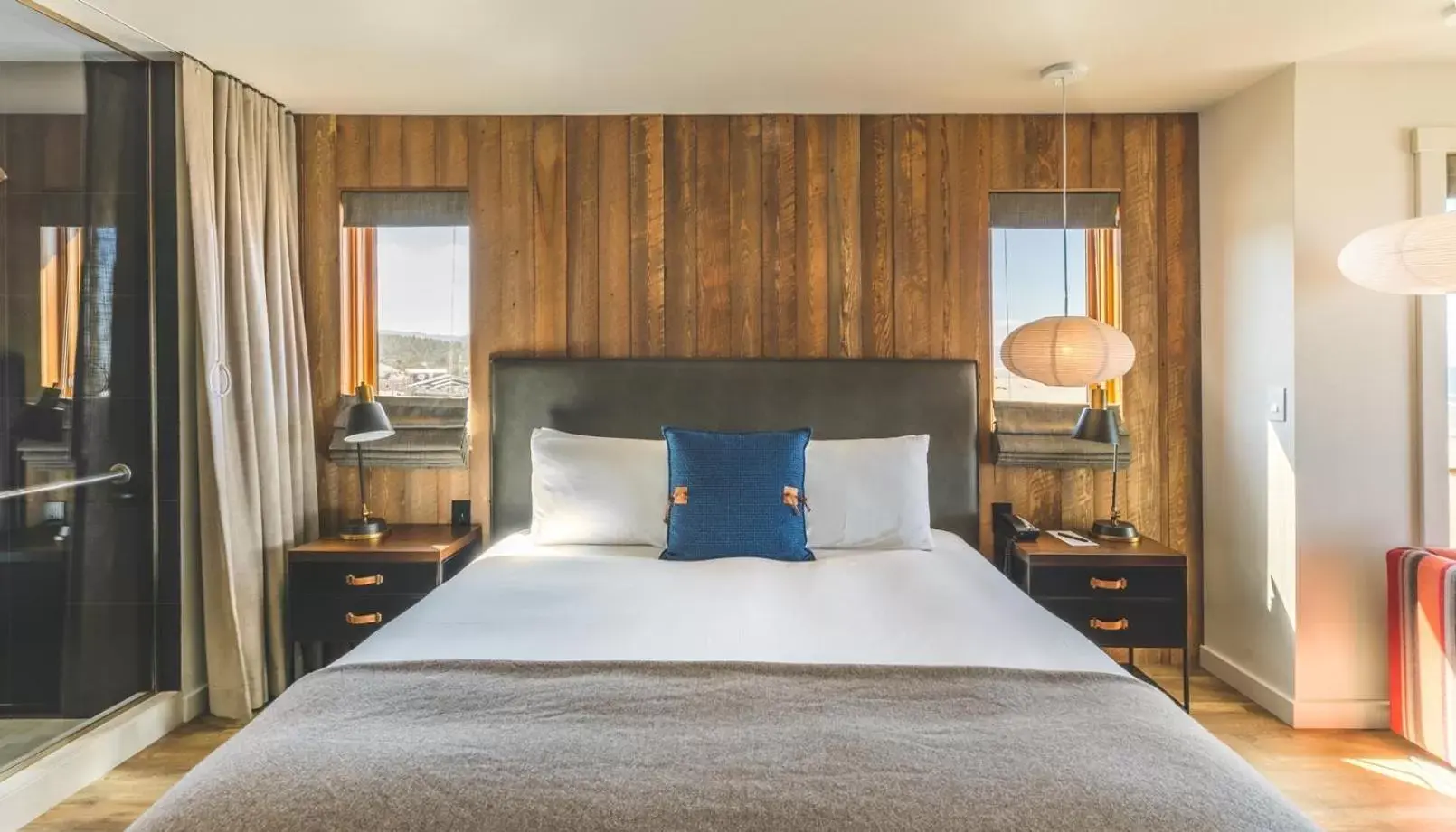 Bed in Headlands Coastal Lodge & Spa Bed in Headlands Coastal Lodge & Spa