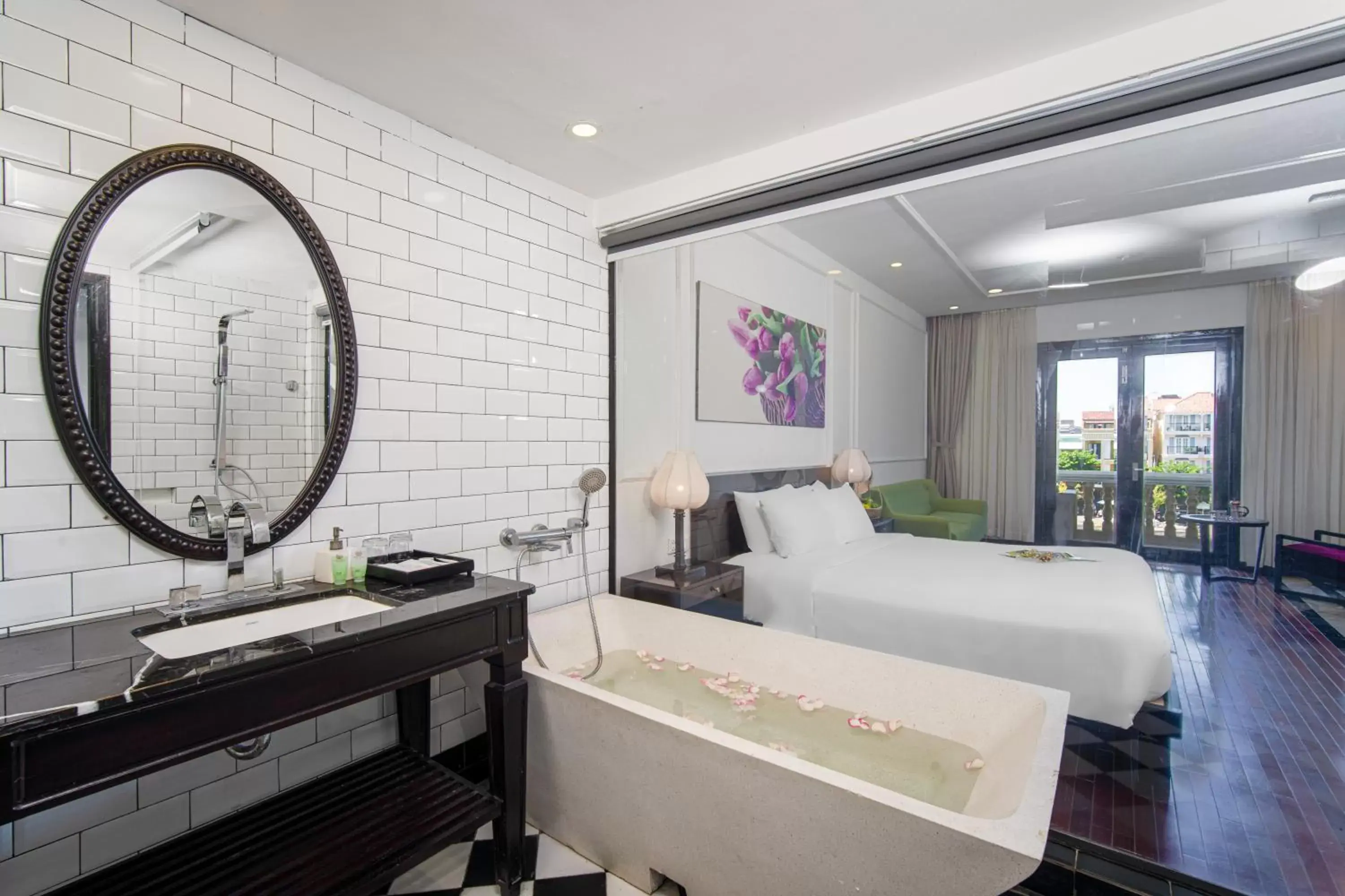 room service, Bathroom in Thanh Binh Riverside Hoi An