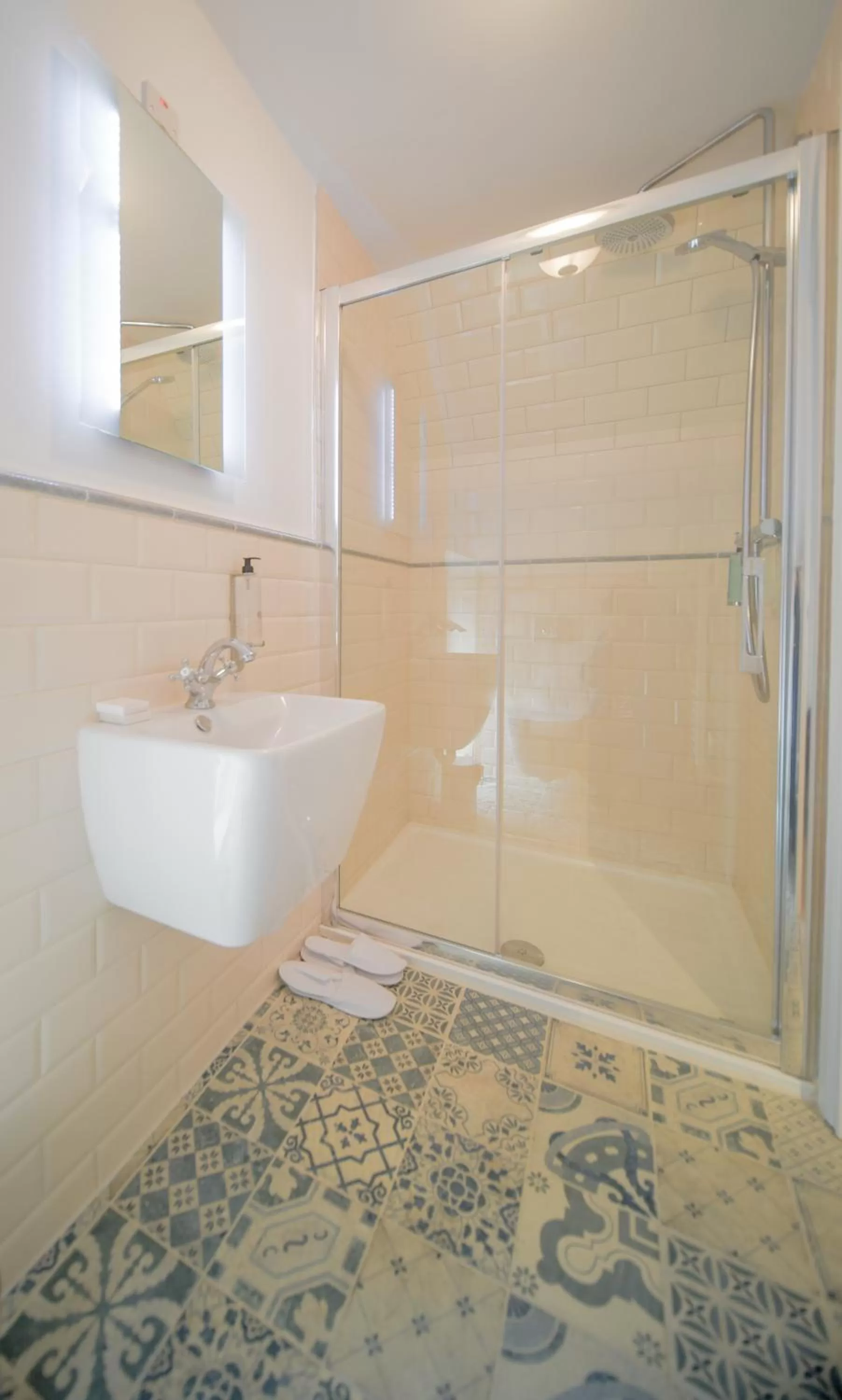 Bathroom in The Strand Hotel, the former residence of Oscar Wilde