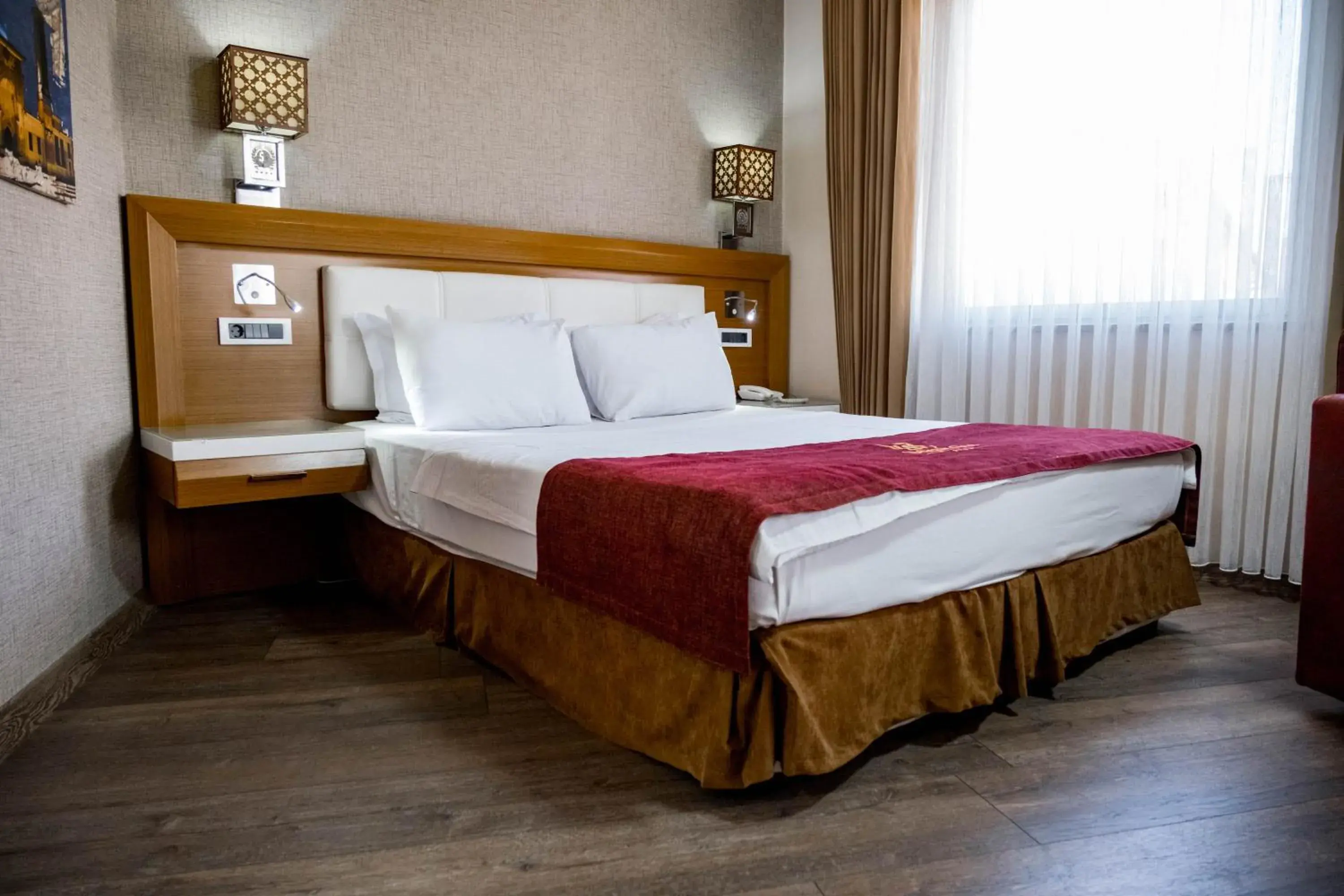 Bed in Selcuk Hotel Sems-i Tebrizi