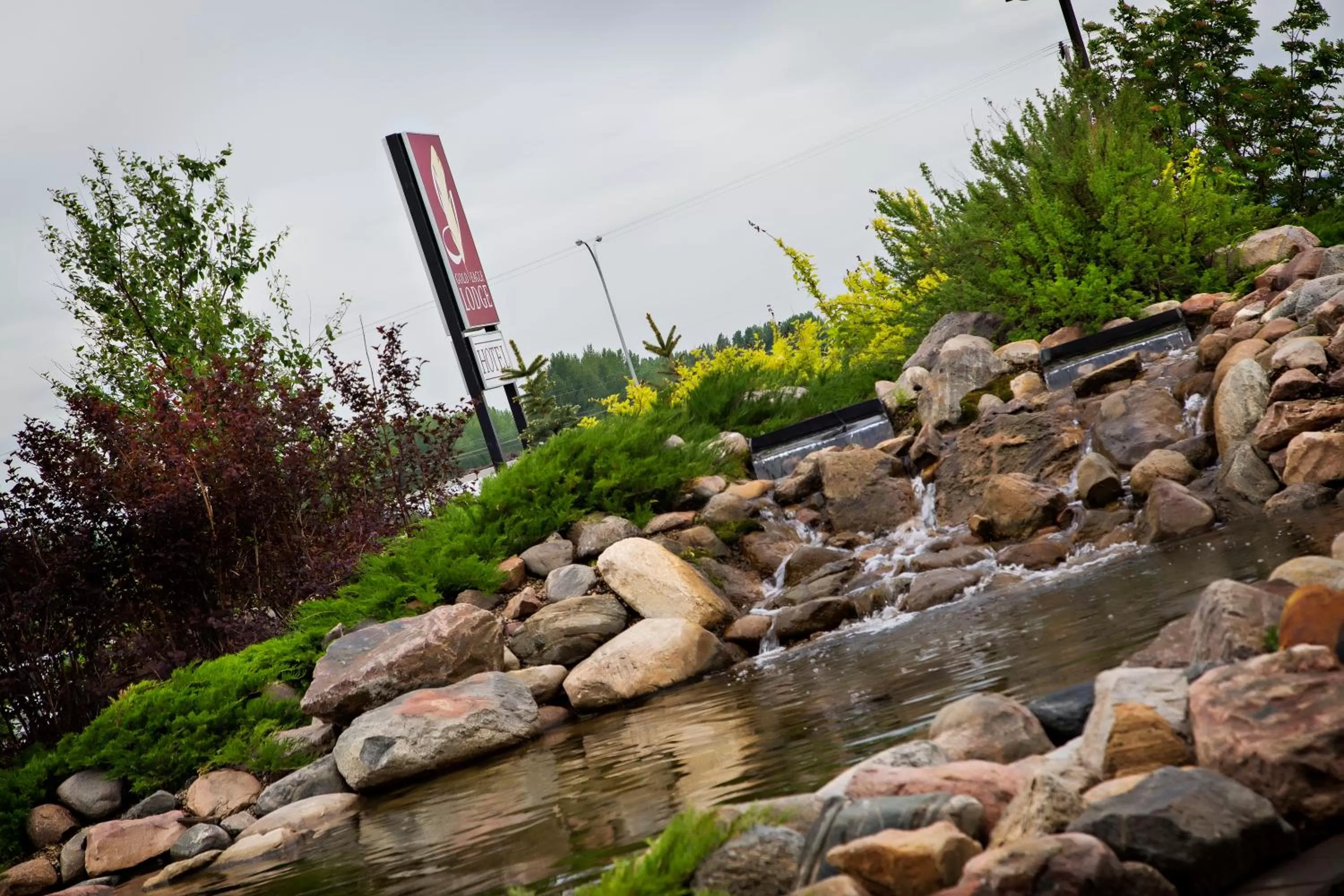 Property logo or sign in Gold Eagle Lodge