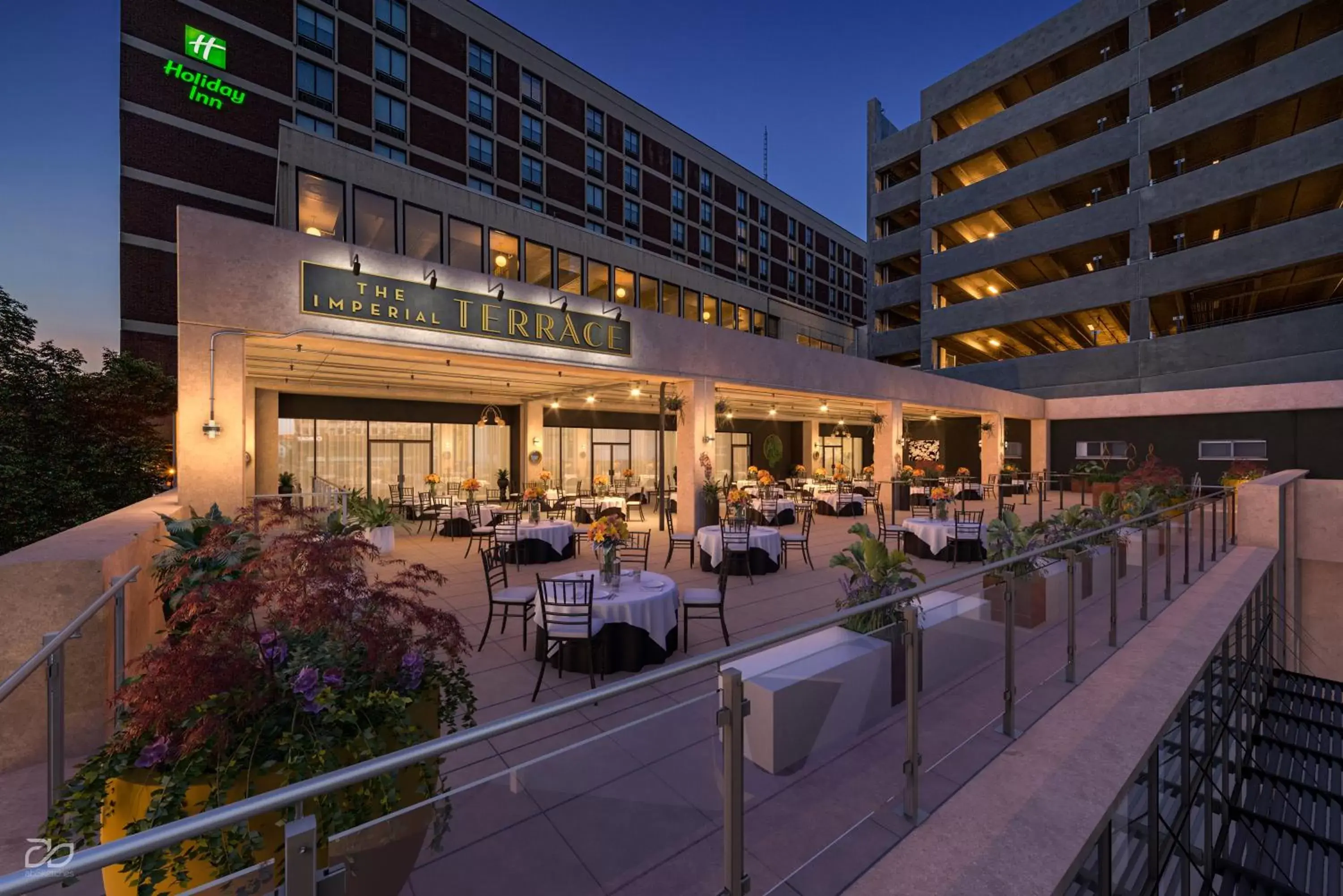 Patio in Holiday Inn Lancaster, an IHG Hotel