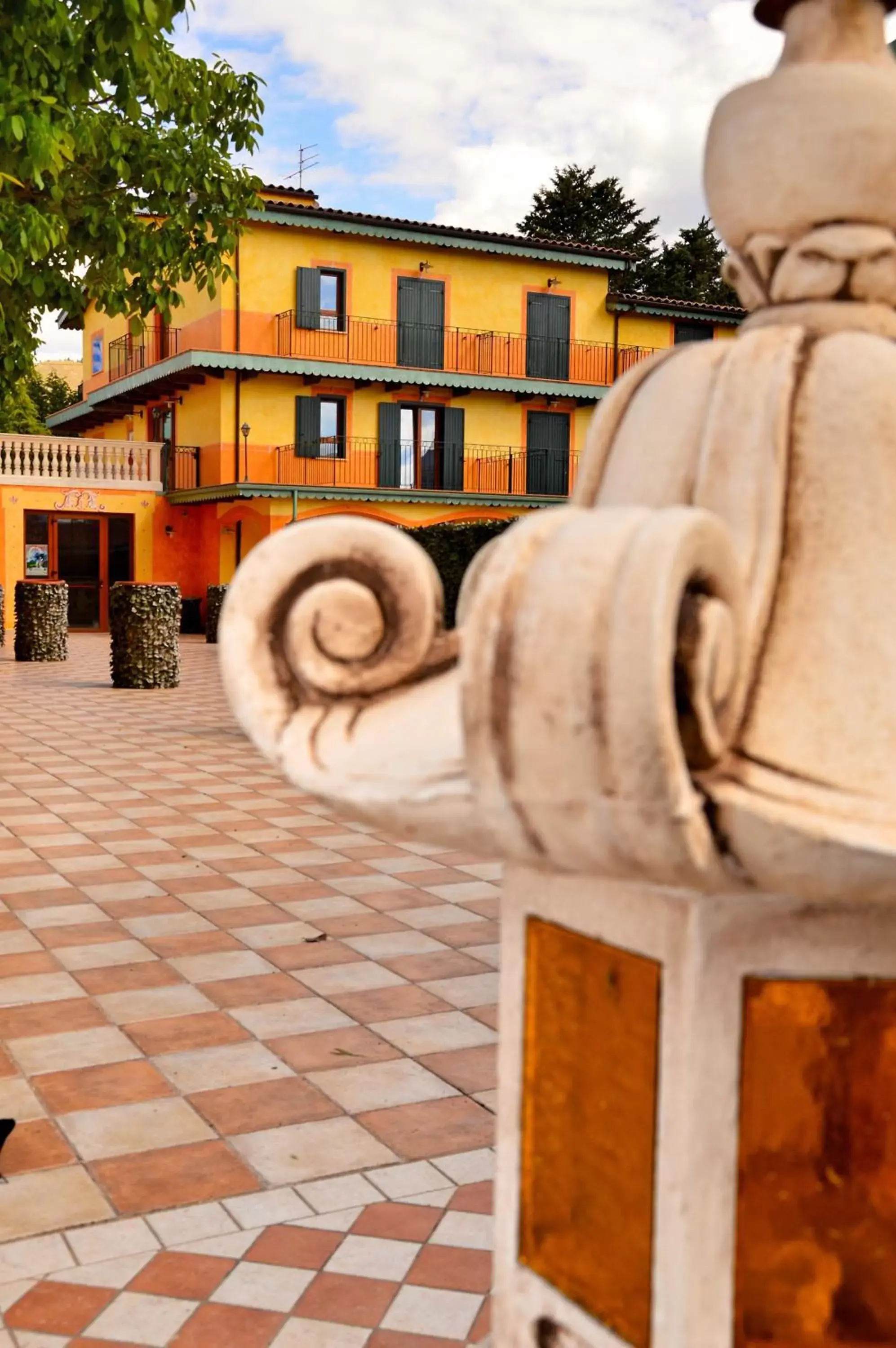 Balcony/Terrace, Property Building in Hotel La Valle dell'Aquila