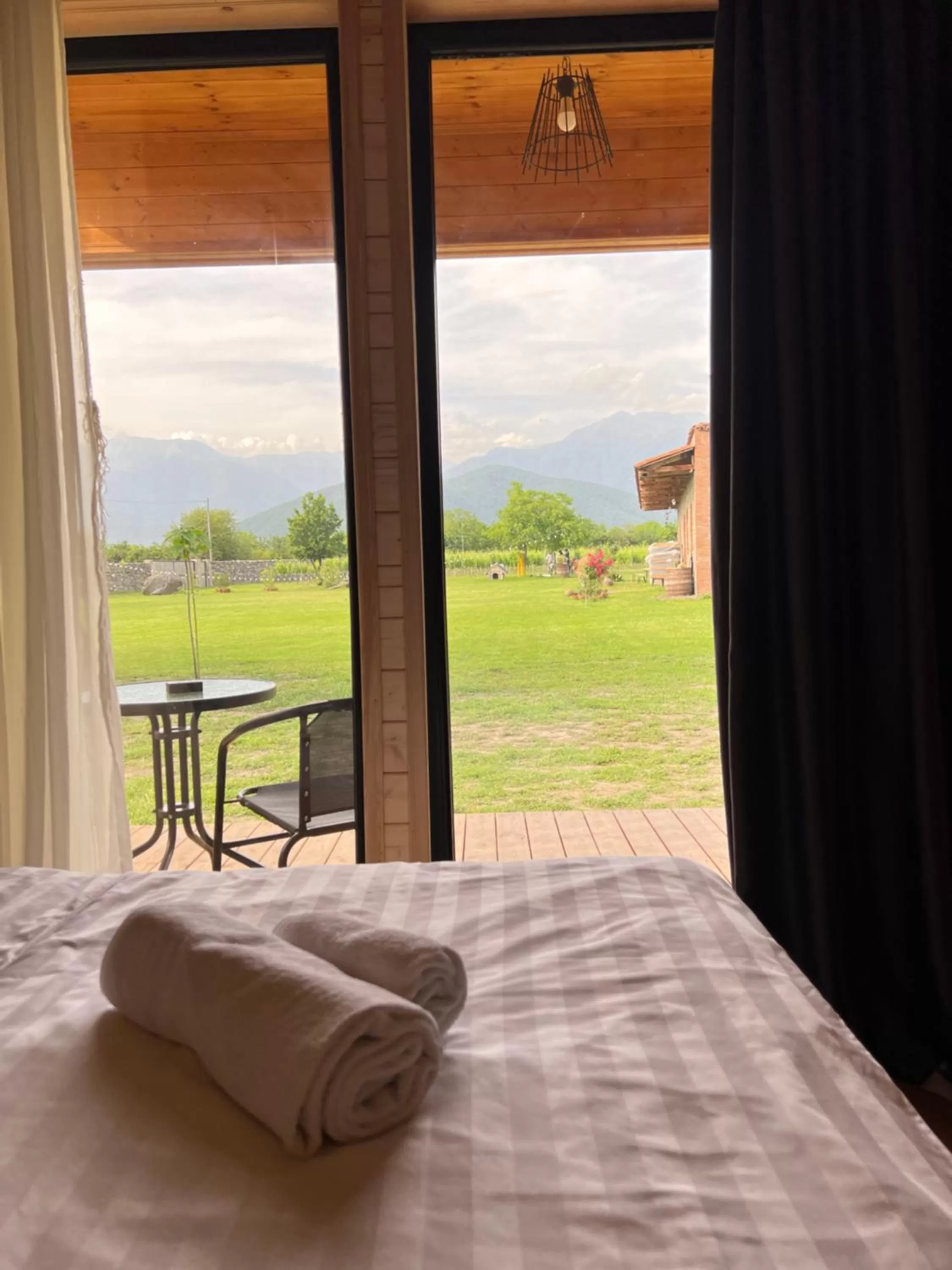 Bed in Chubini Winery & Cabins