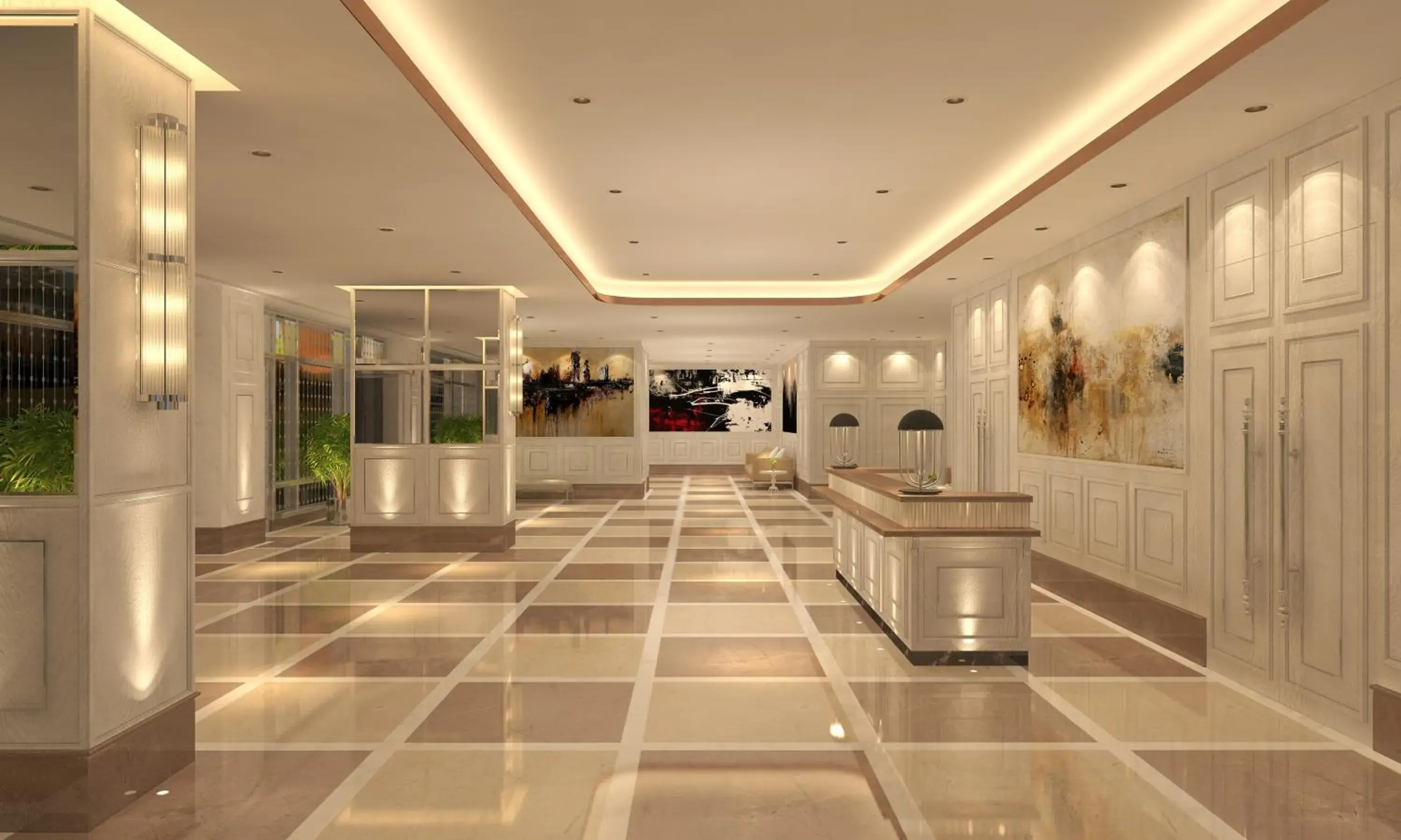 Lobby or reception, Lobby/Reception in Aurika, Mumbai Skycity