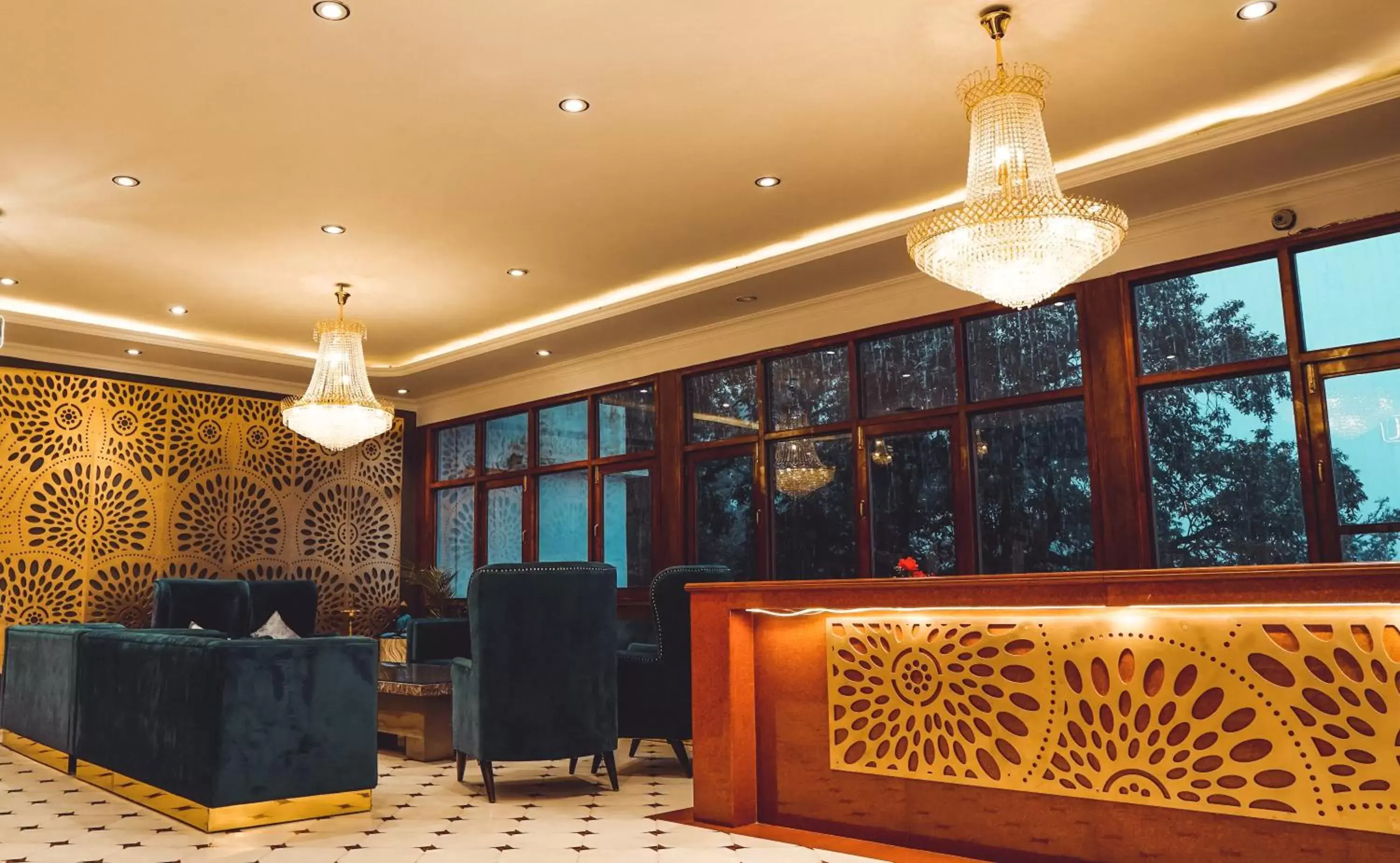 Lobby or reception in Pride Ashiyana Resort Mussoorie Lobby or reception in Pride Ashiyana Resort Mussoorie