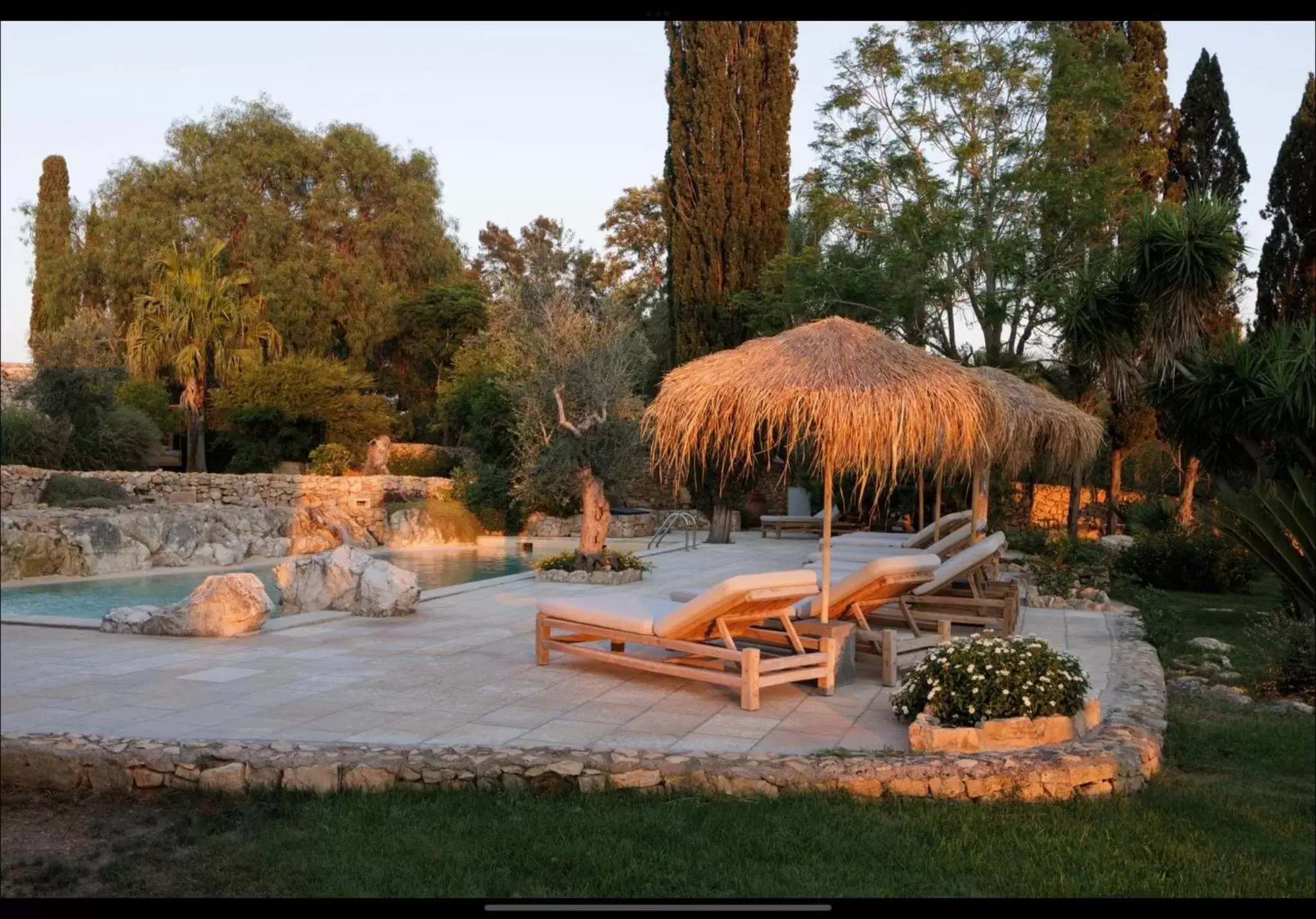 Swimming pool in Tenuta Negroamaro