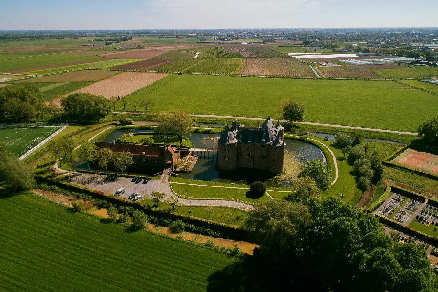 Bird's eye view, Bird's-eye View in B&B kasteel Ammersoyen