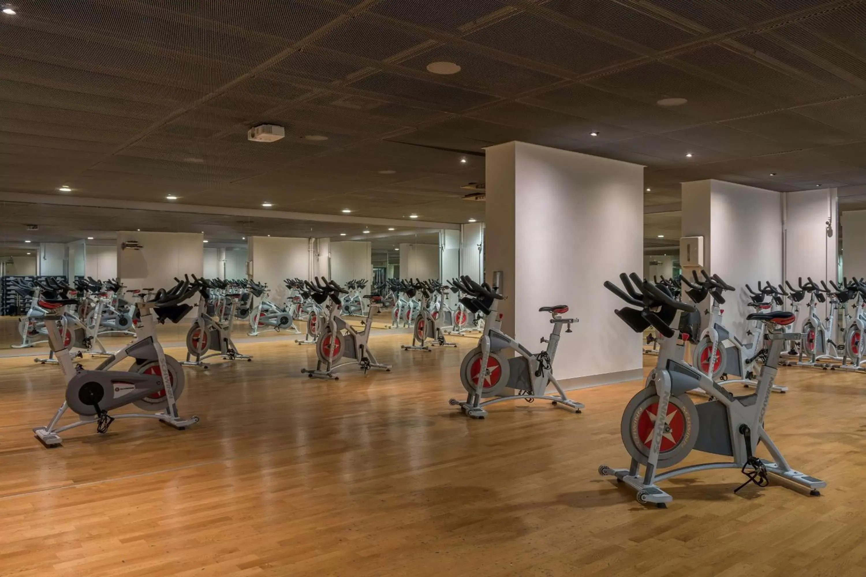 Fitness centre/facilities in Hilton Geneva Hotel and Conference Centre Fitness centre/facilities in Hilton Geneva Hotel and Conference Centre