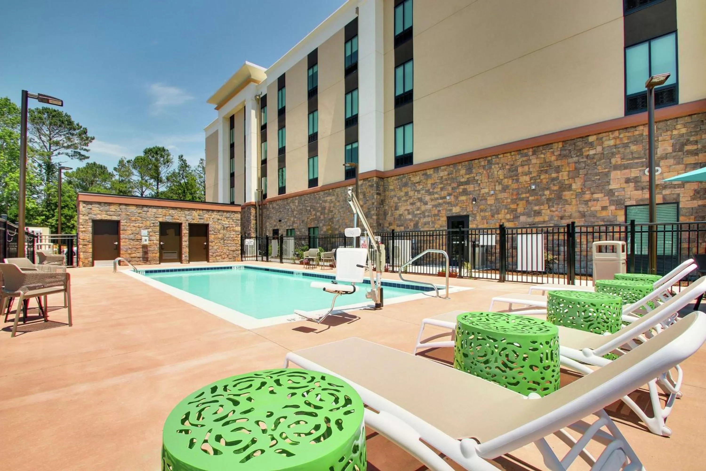 Pool view in Hampton Inn & Suites By Hilton Southport