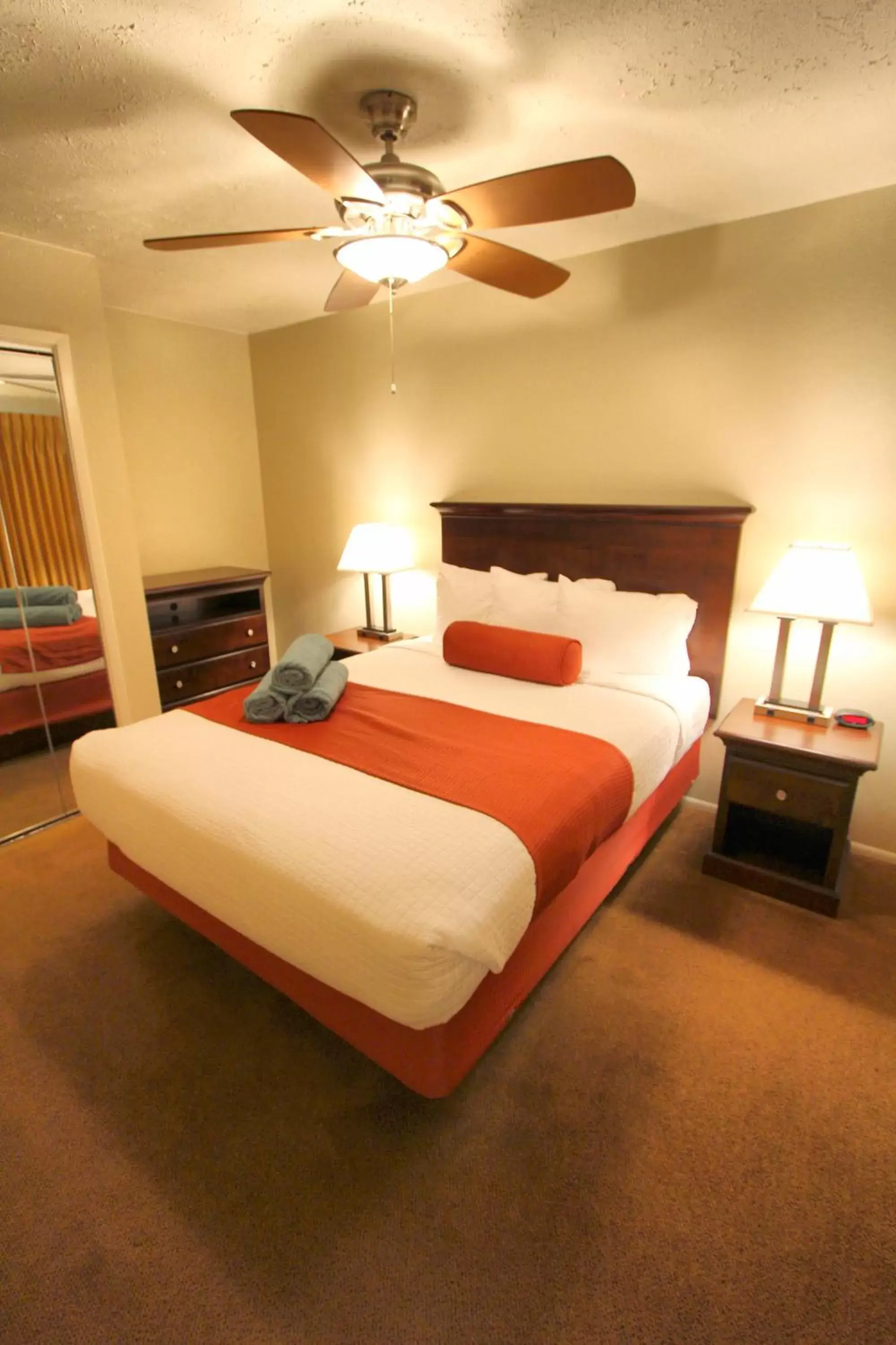 Bed in Villas at Southgate, a VRI resort