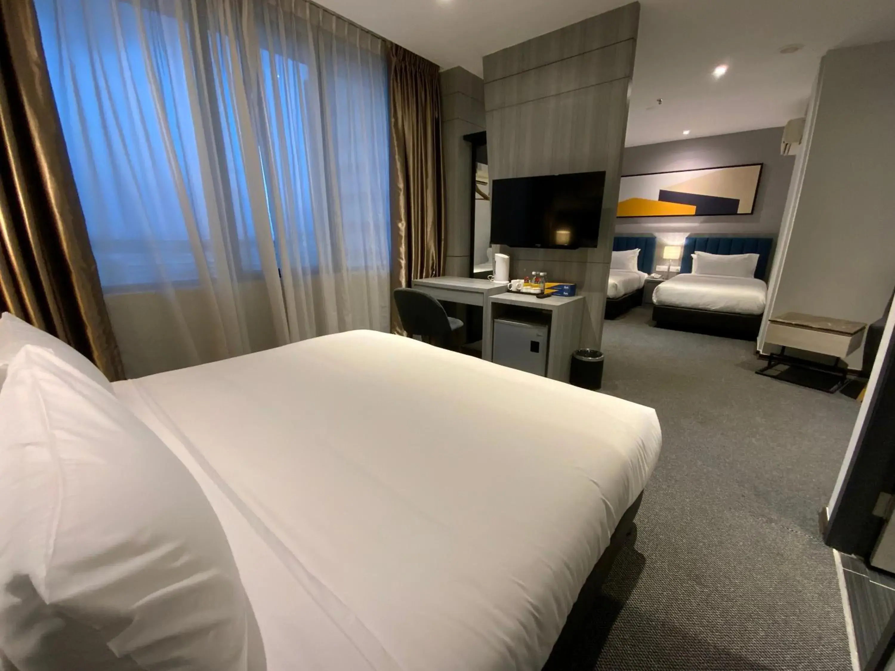 Bed in Fives Hotel Johor Bahru City Centre