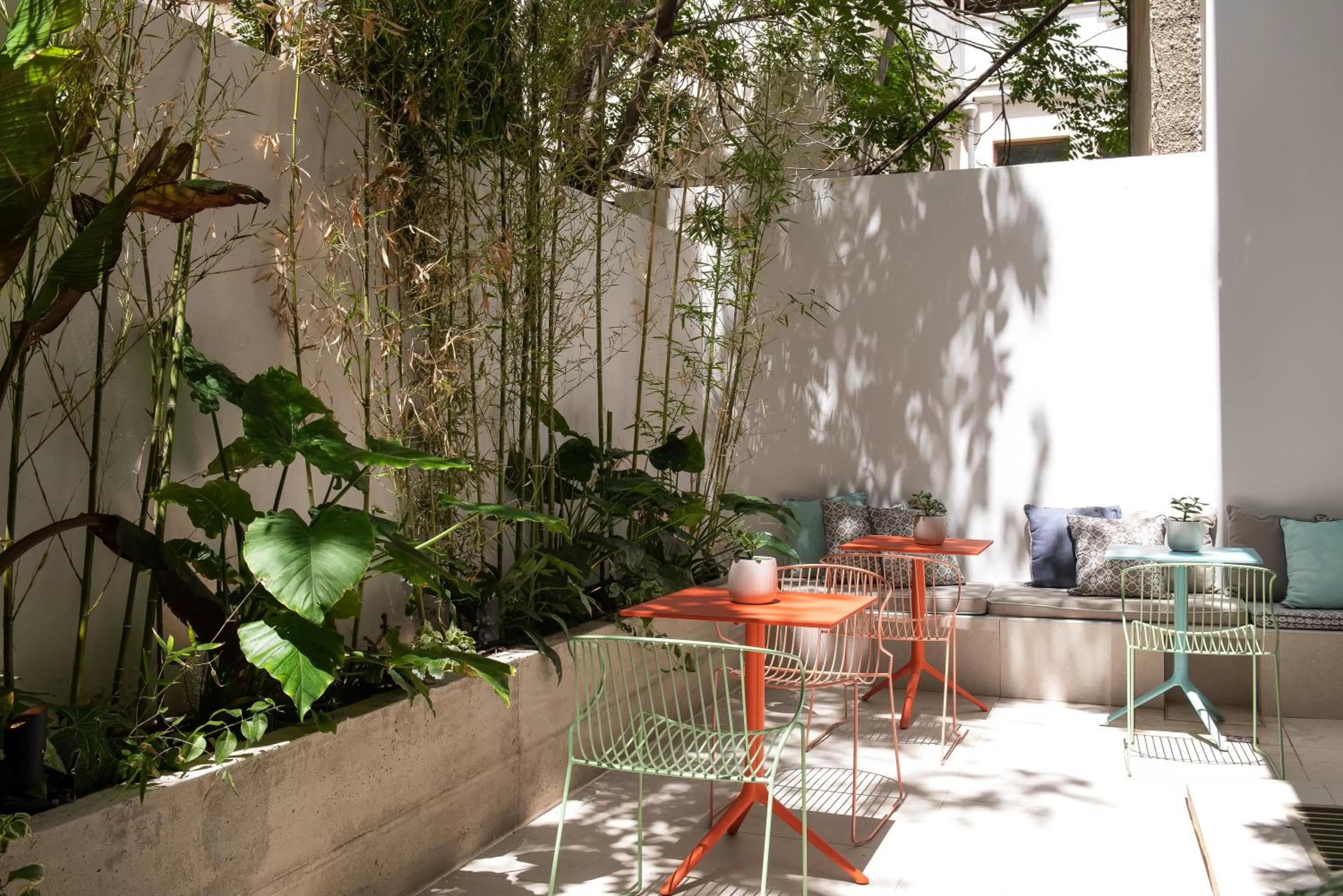 Patio in Alkima Athens Wellness Stay