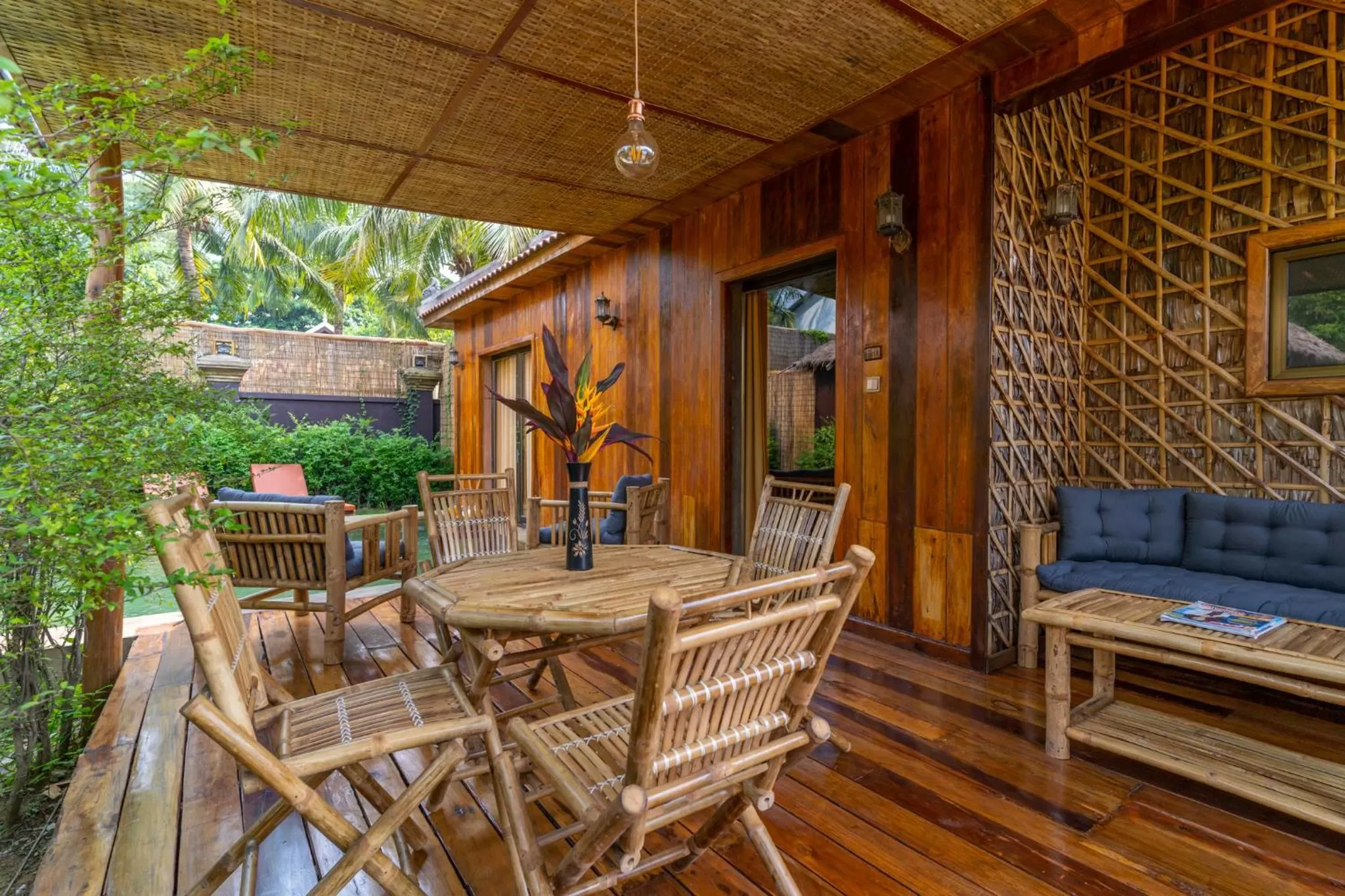 Seating area in Authentic Khmer Village Resort