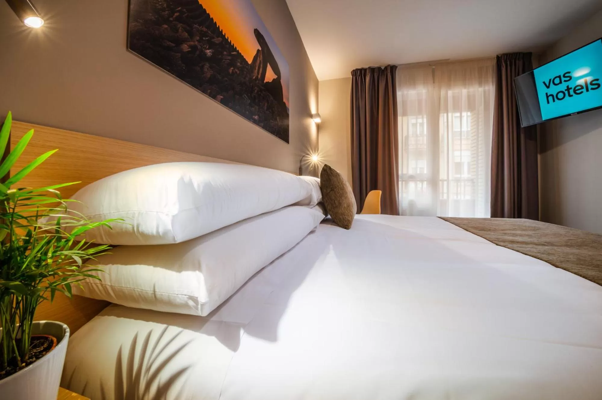 Bed in Hotel Vas Vitoria AutoCheckIn