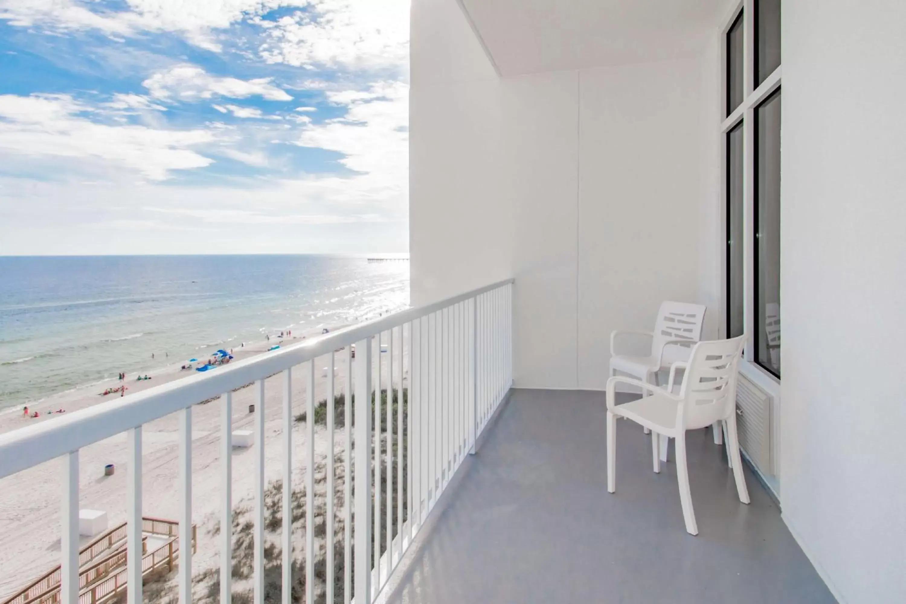View (from property/room), Balcony/Terrace in Hampton Inn & Suites Panama City Beach-Beachfront