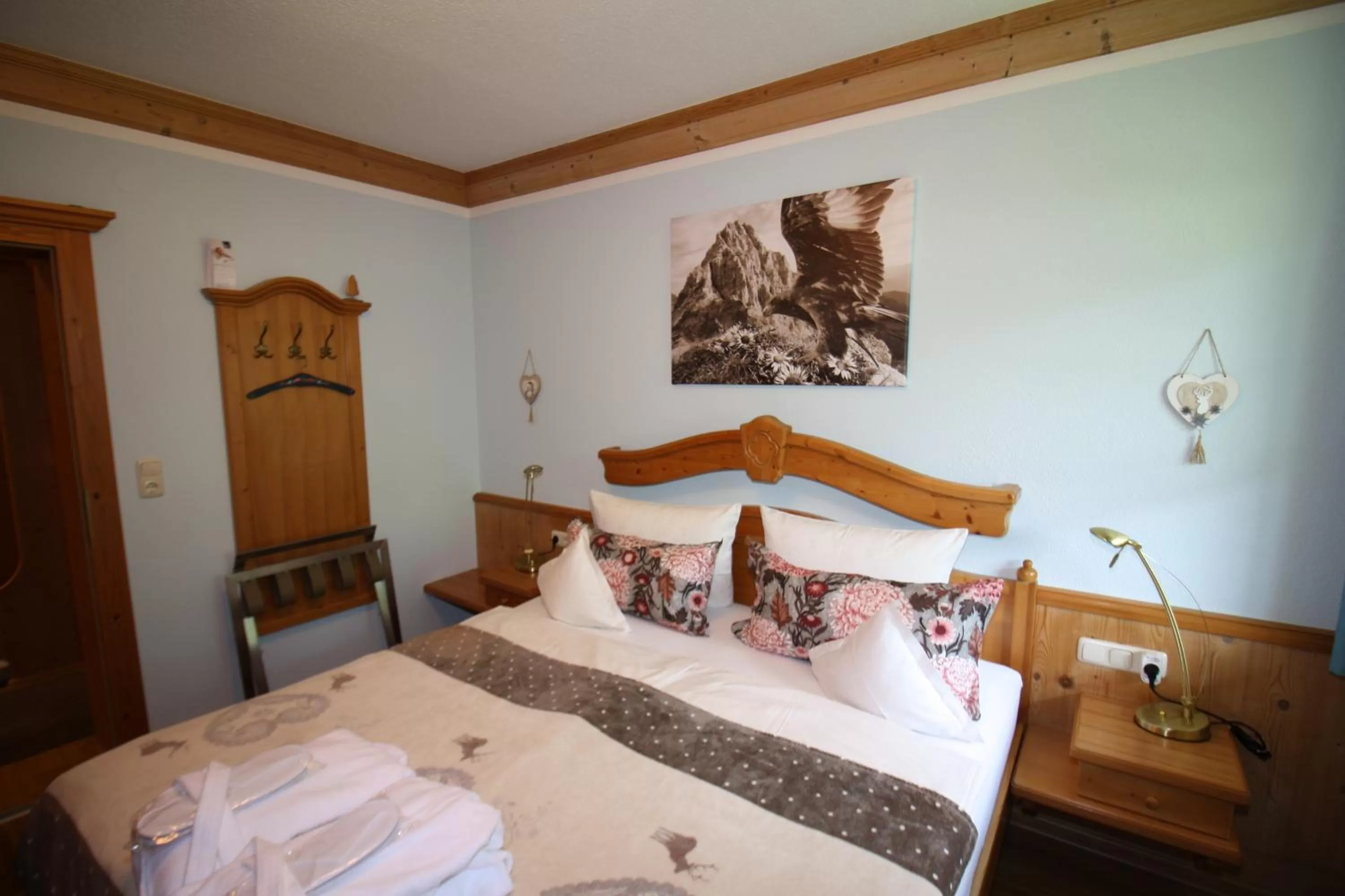 Bedroom, Bed in Vronis Waldhaus ADULTS ONLY